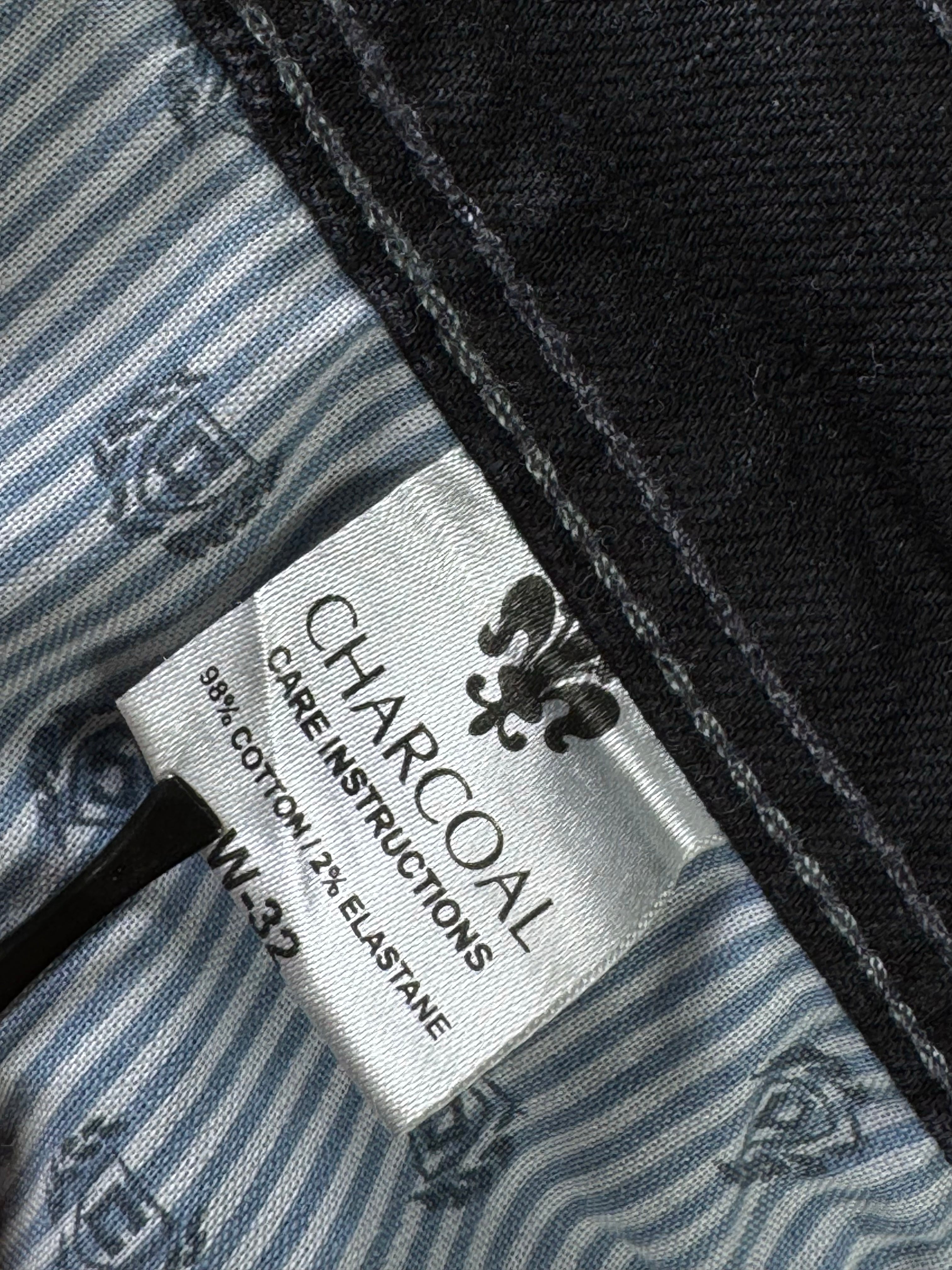 Charcoal® Waist: 32" | Black | Denim Pants | Cotton - Elastane | 2738 - Genuine Maal