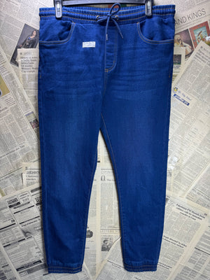 Livergy® Waist: 38" to 40" | Blue | Denim Trousers | Poly - Cotton - Elastane | 2735 - Genuine Maal