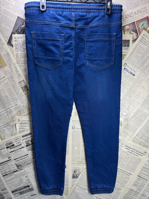 Livergy® Waist: 38" to 40" | Blue | Denim Trousers | Poly - Cotton - Elastane | 2735 - Genuine Maal