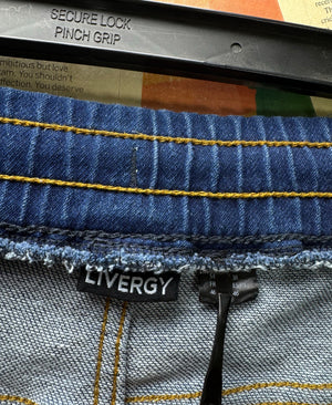 Livergy® Waist: 38" to 40" | Blue | Denim Trousers | Poly - Cotton - Elastane | 2735 - Genuine Maal