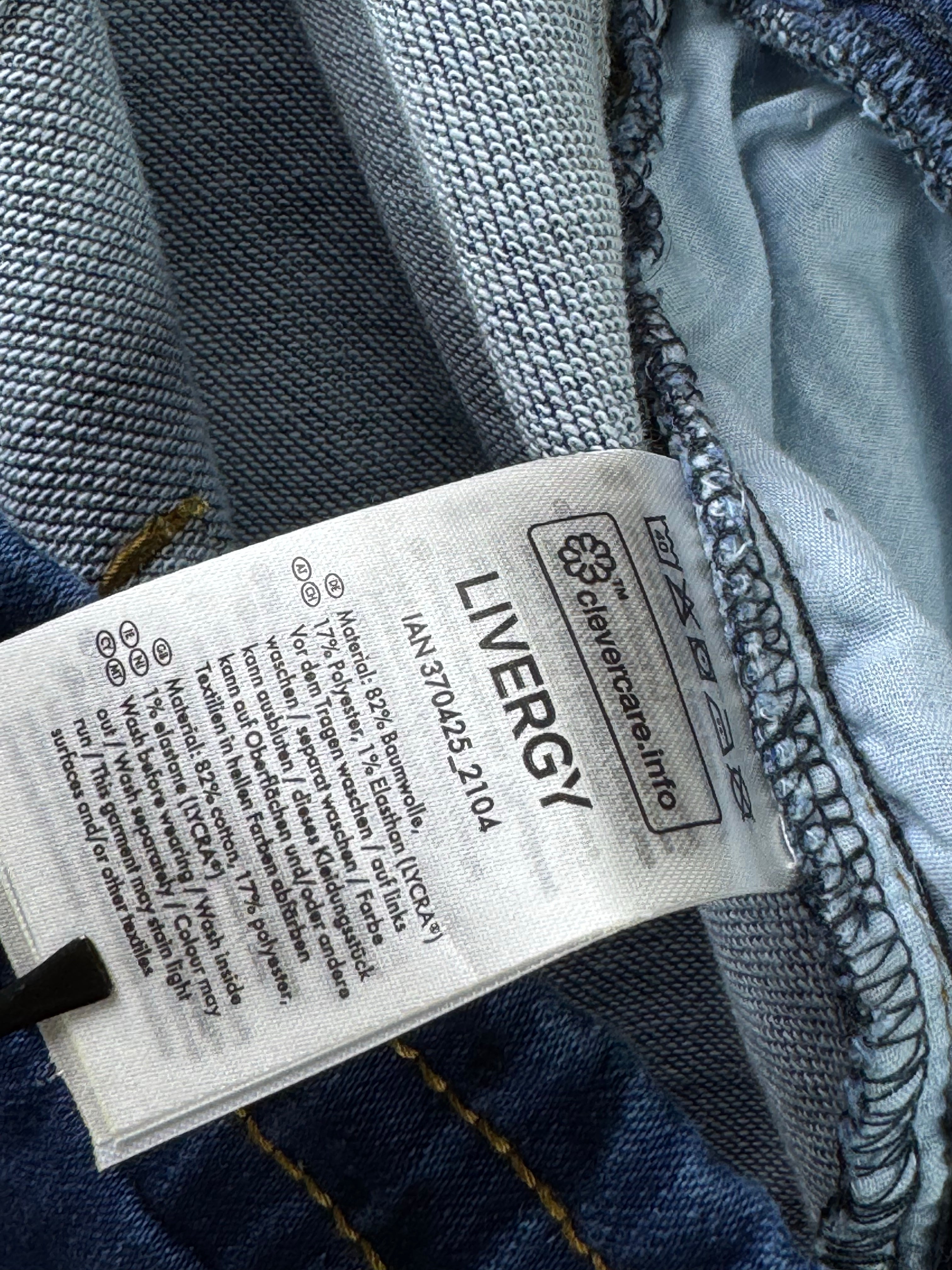 Livergy® Waist: 38" to 40" | Blue | Denim Trousers | Poly - Cotton - Elastane | 2735 - Genuine Maal