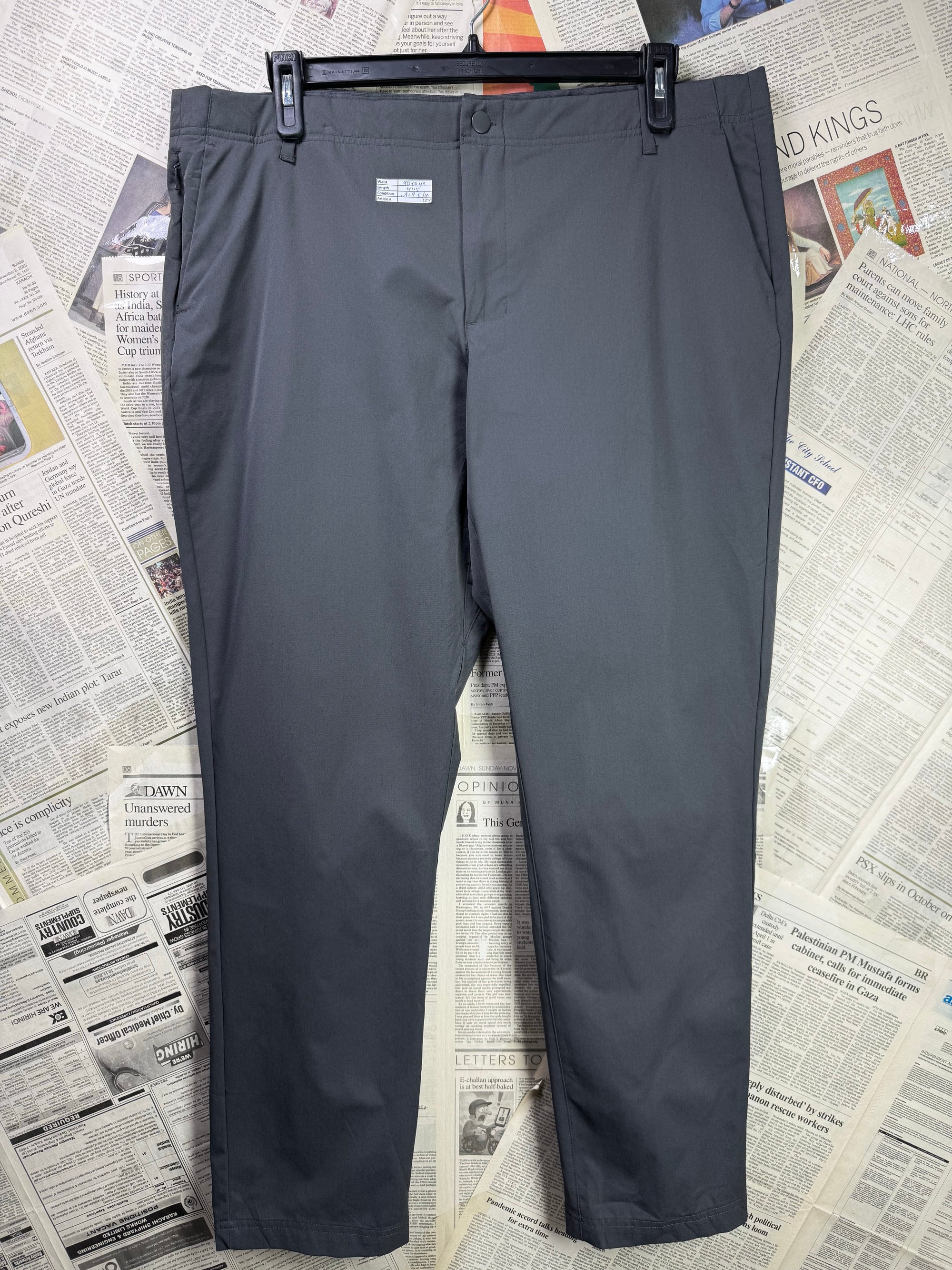 Mondetta® Waist: 40" to 42" | Asphalt Grey | Golf Pants | Poly | 1212 - Genuine Maal