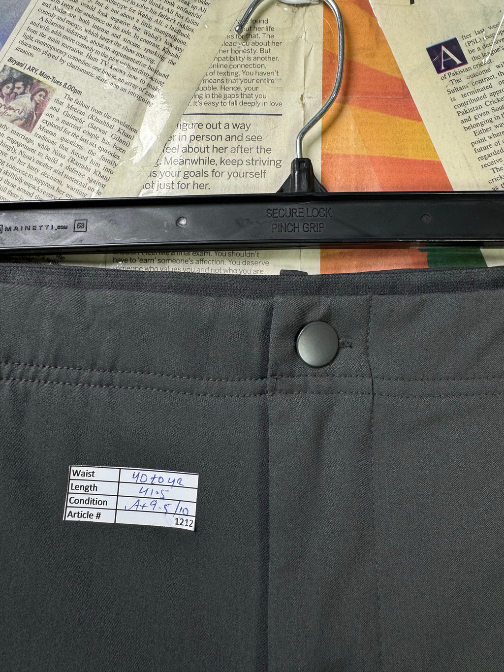 Mondetta® Waist: 40" to 42" | Asphalt Grey | Golf Pants | Poly | 1212 - Genuine Maal