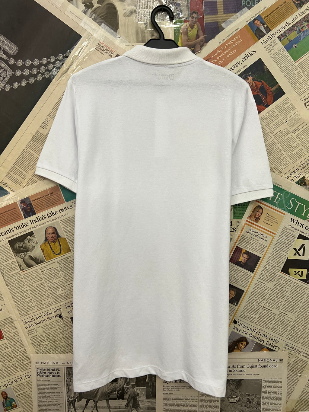 Primark® Small | Chest: 20.5" | White | Polo | 305 - Genuine Maal