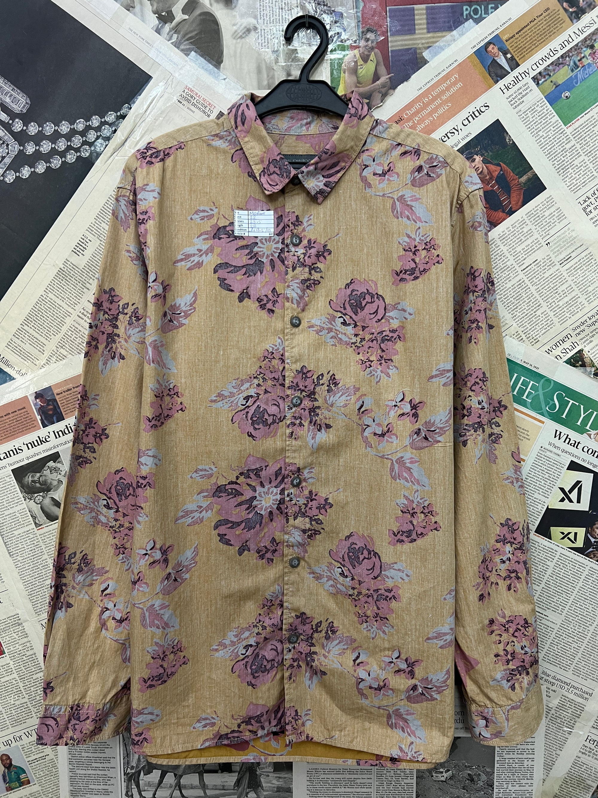 Rocha John Rocha® Medium | Chest: 22 | Shirt | 847 - Genuine Maal