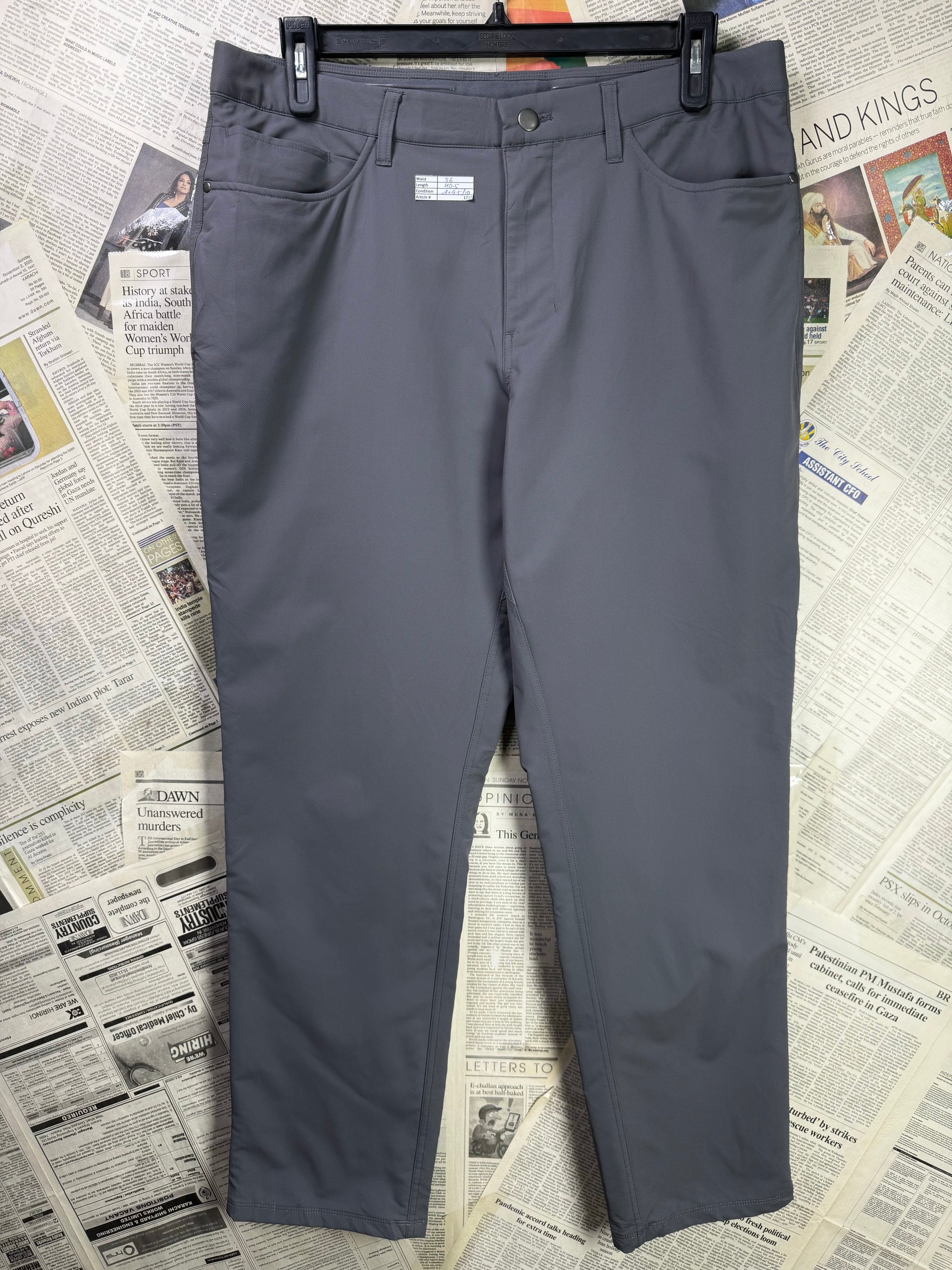 Kirkland® Waist: 36" | Asphalt Grey | Golf Pants | Poly | 1217 - Genuine Maal