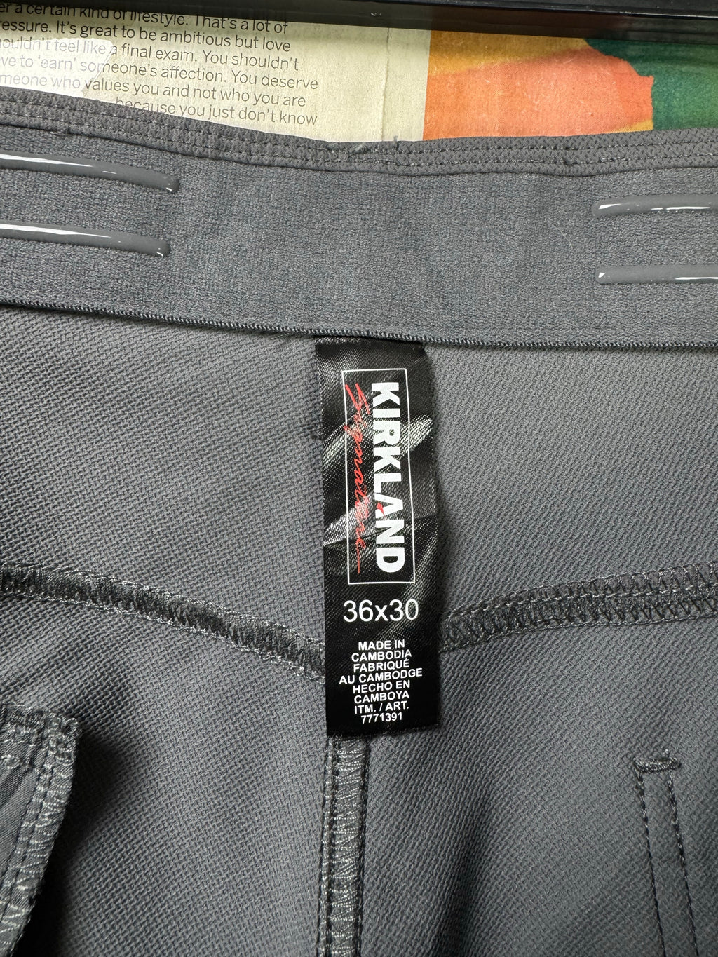 Kirkland® Waist: 36" | Asphalt Grey | Golf Pants | Poly | 1217 - Genuine Maal