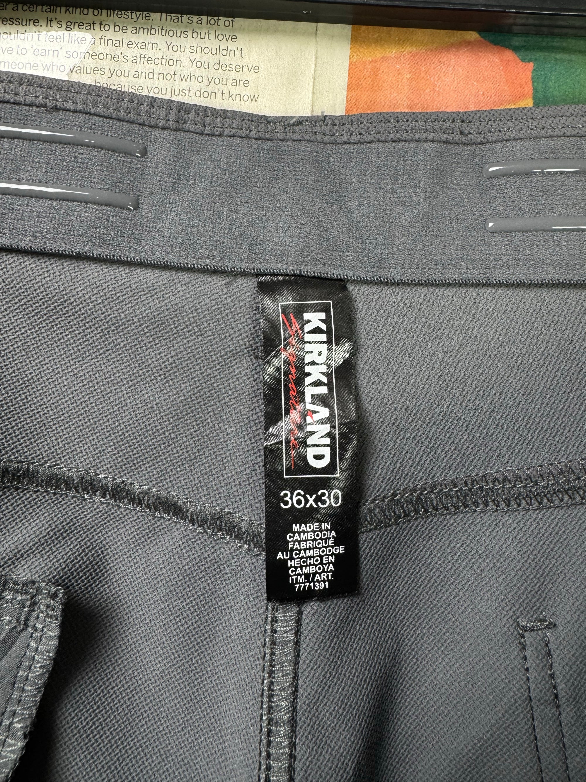 Kirkland® Waist: 36" | Asphalt Grey | Golf Pants | Poly | 1217 - Genuine Maal