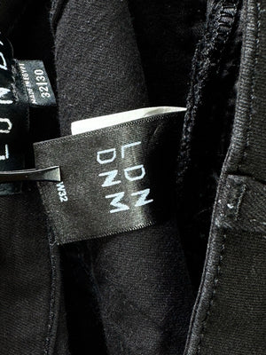 LDN DNM® Waist: 32" | Black | Super Skinny Denim Pants | Cotton - Elastane | 2454 - Genuine Maal