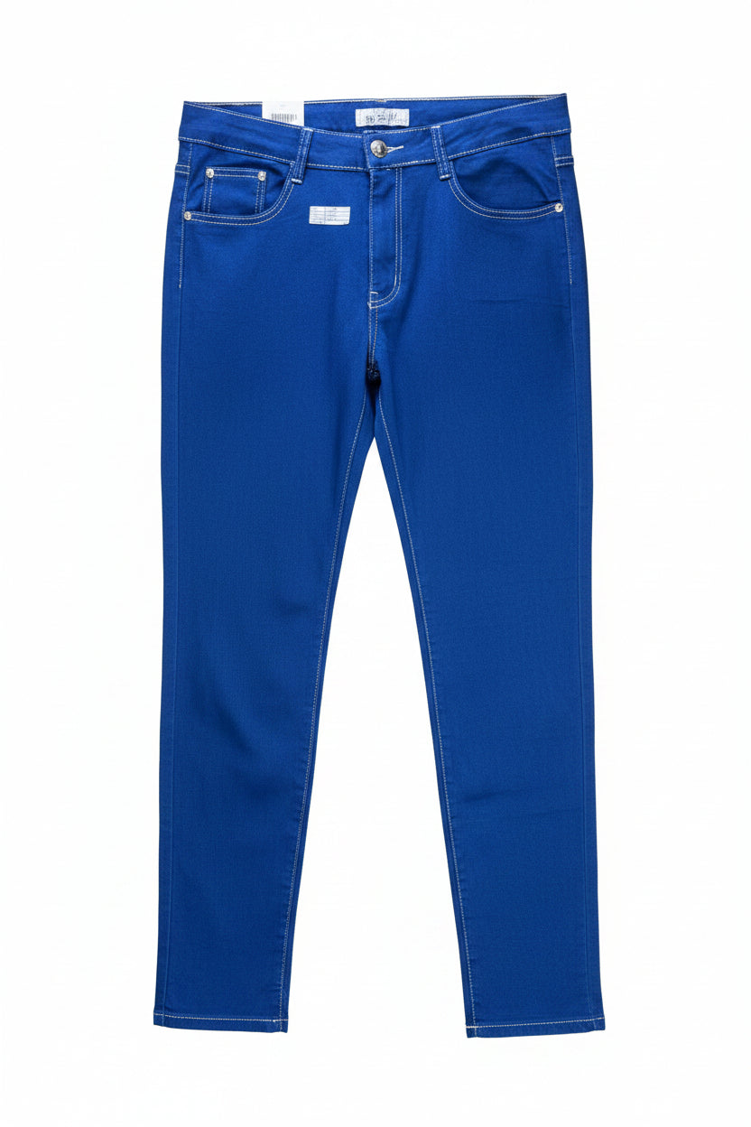 By Sasha® Waist: 34" | Blue | Denim Pants | Cotton - Elastane | 2453 - Genuine Maal