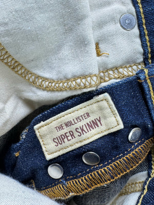 Holister® Waist: 28" | Blue | Super Skinny Denim Pants | Cotton - Elastane | 2455 - Genuine Maal