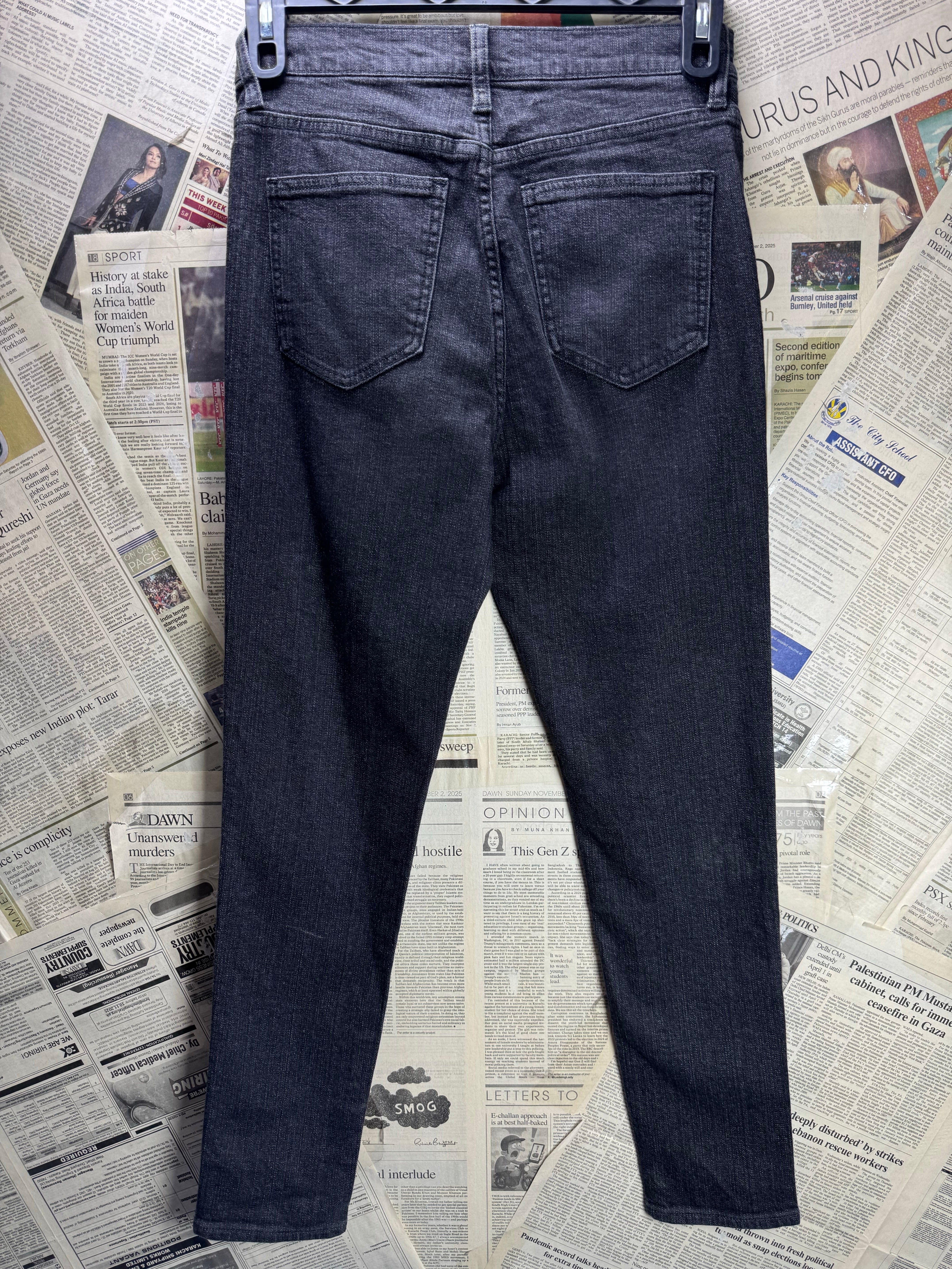 ERSDGG® Waist: 28" | Black | Denim Pants | Cotton - Spandex | 2462 - Genuine Maal
