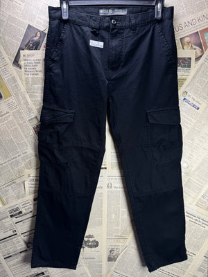 Primark® Waist: 32" | Black | Cargo Denim Pants | Cotton | 2461 - Genuine Maal