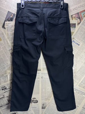 Primark® Waist: 32" | Black | Cargo Denim Pants | Cotton | 2461 - Genuine Maal