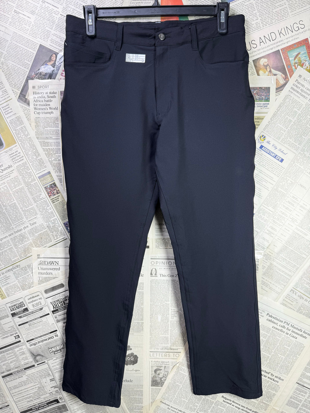 FJ® Waist: 34" | Black | Golf Pants | Poly - Spandex | 1268 - Genuine Maal