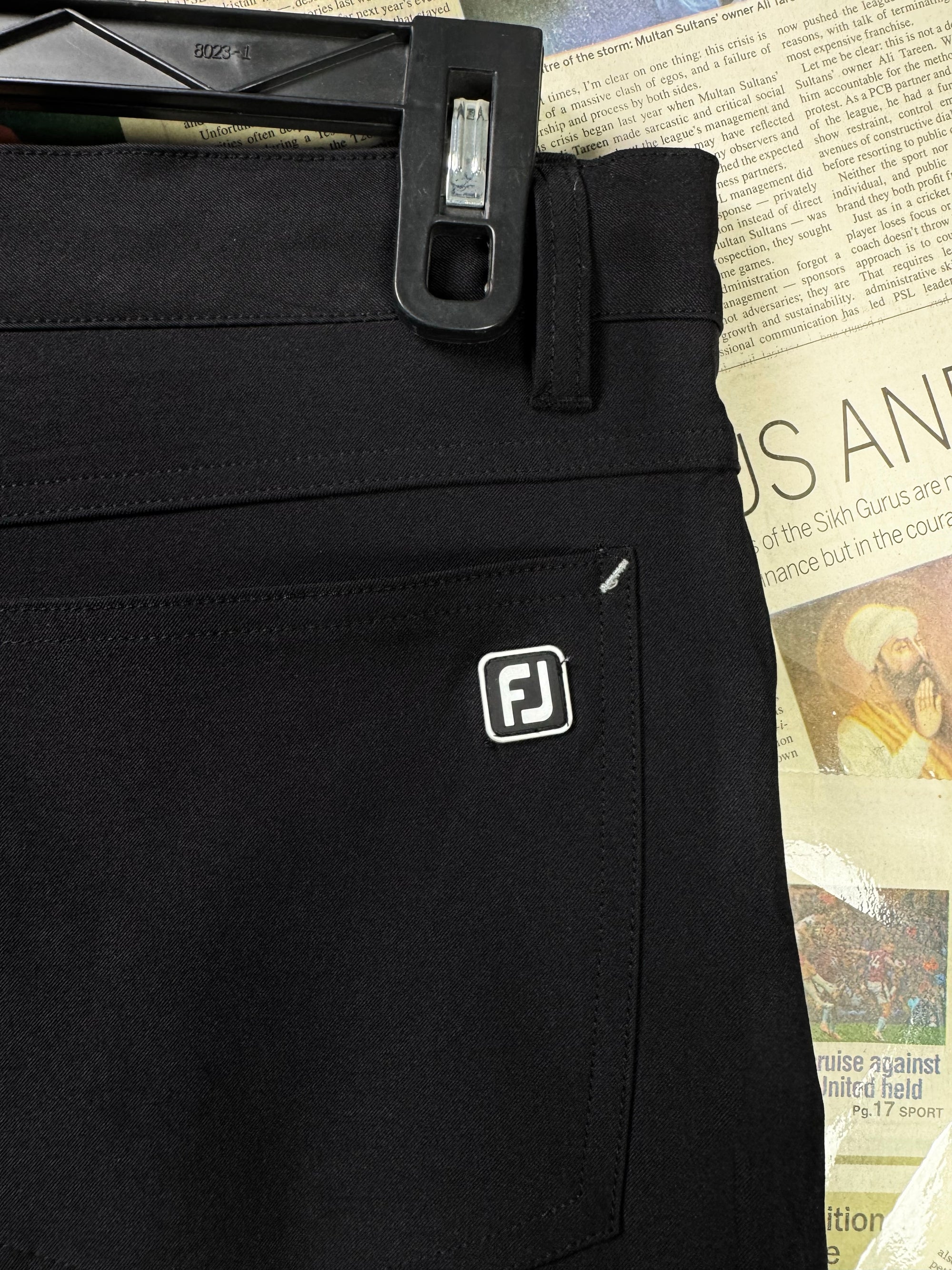 FJ® Waist: 34" | Black | Golf Pants | Poly - Spandex | 1268 - Genuine Maal