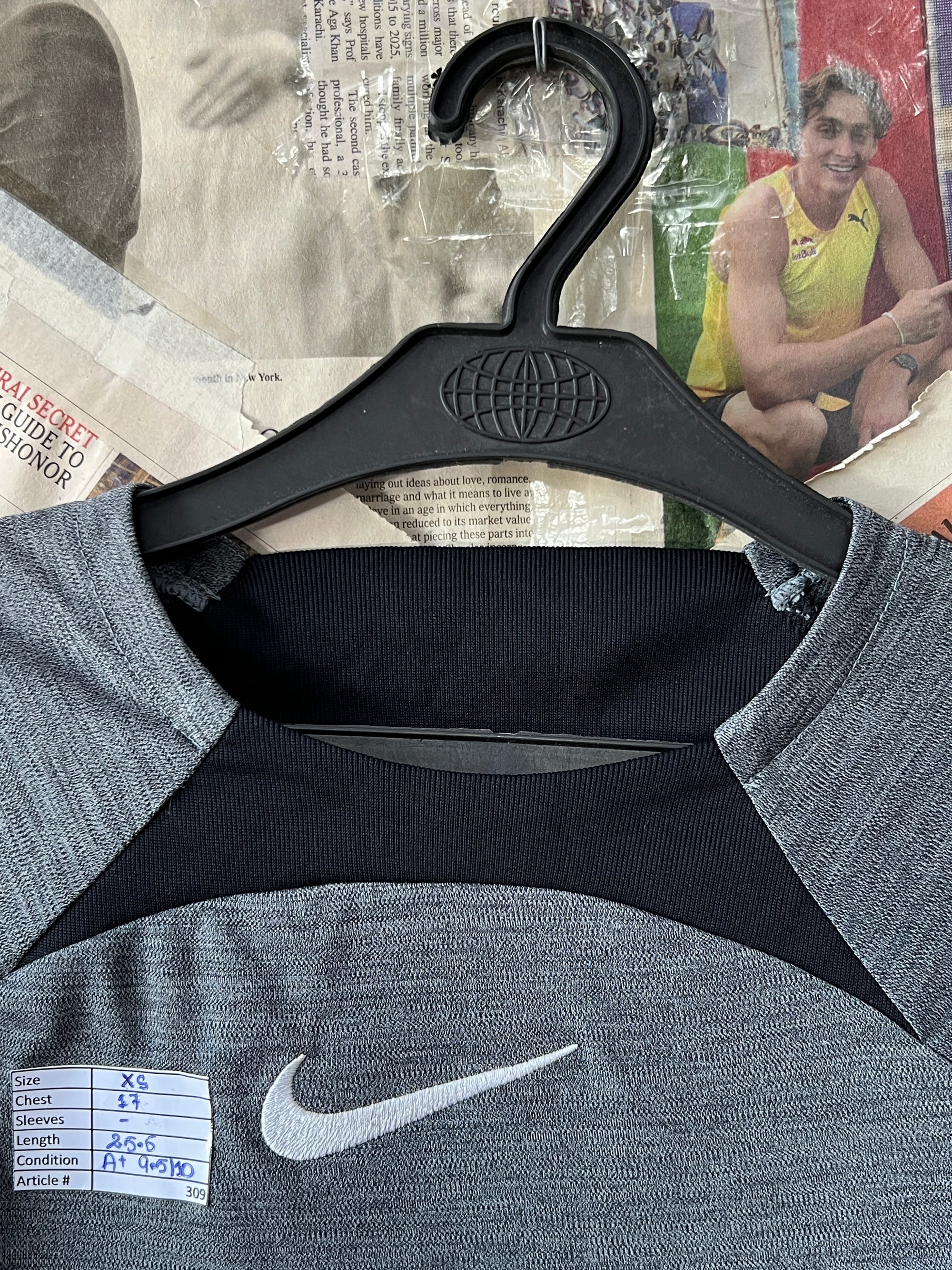 N*ke® XS | Chest: 17" | Grey | T-Shirt | 309 - Genuine Maal