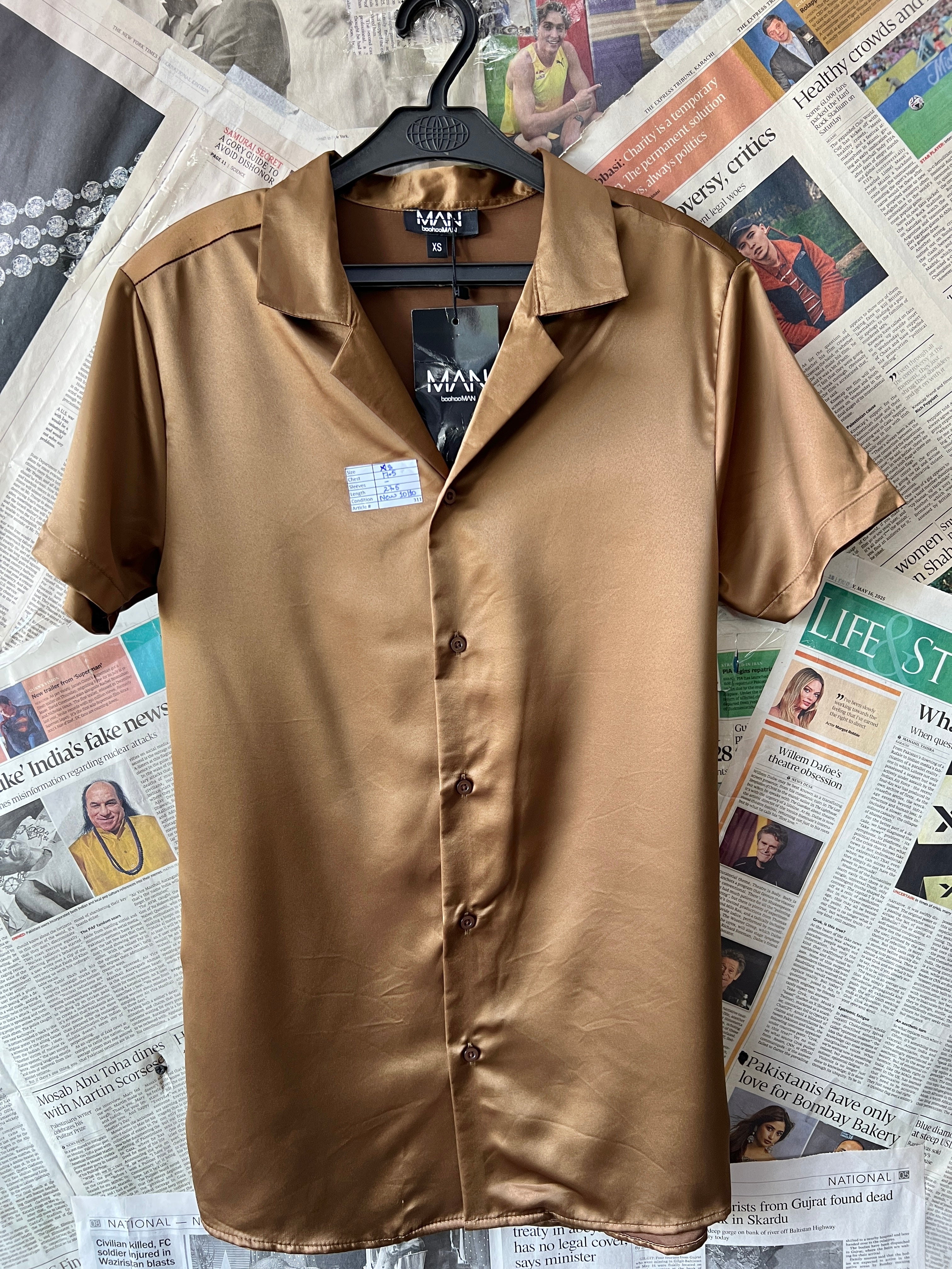 MAN® XS | Chest: 17.5" | Shiny Brown | Huawei | 311 - Genuine Maal