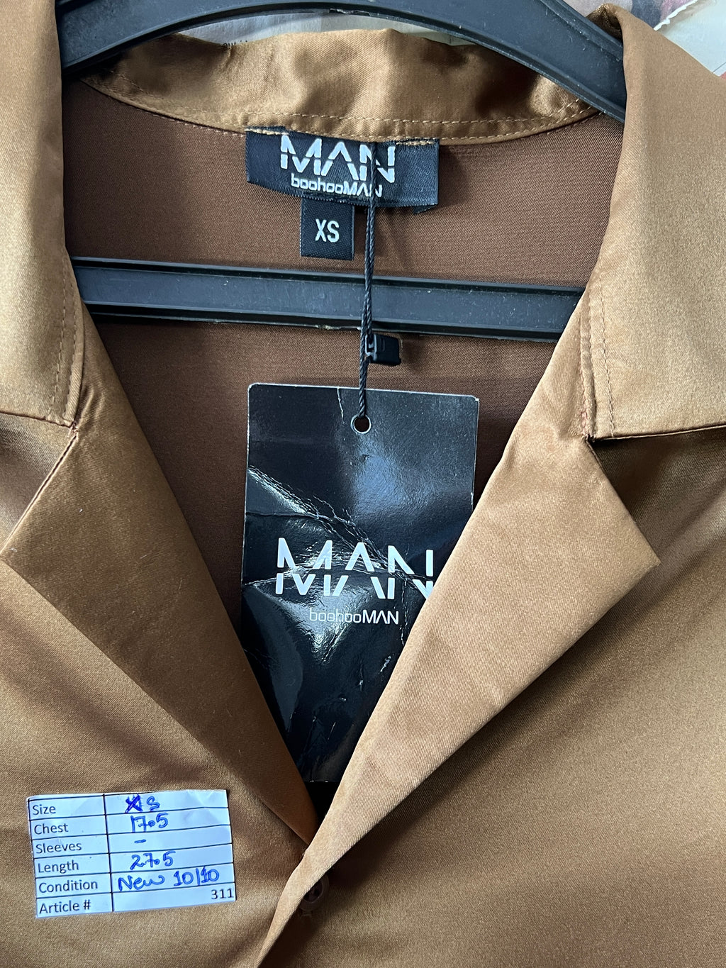 MAN® XS | Chest: 17.5" | Shiny Brown | Huawei | 311 - Genuine Maal
