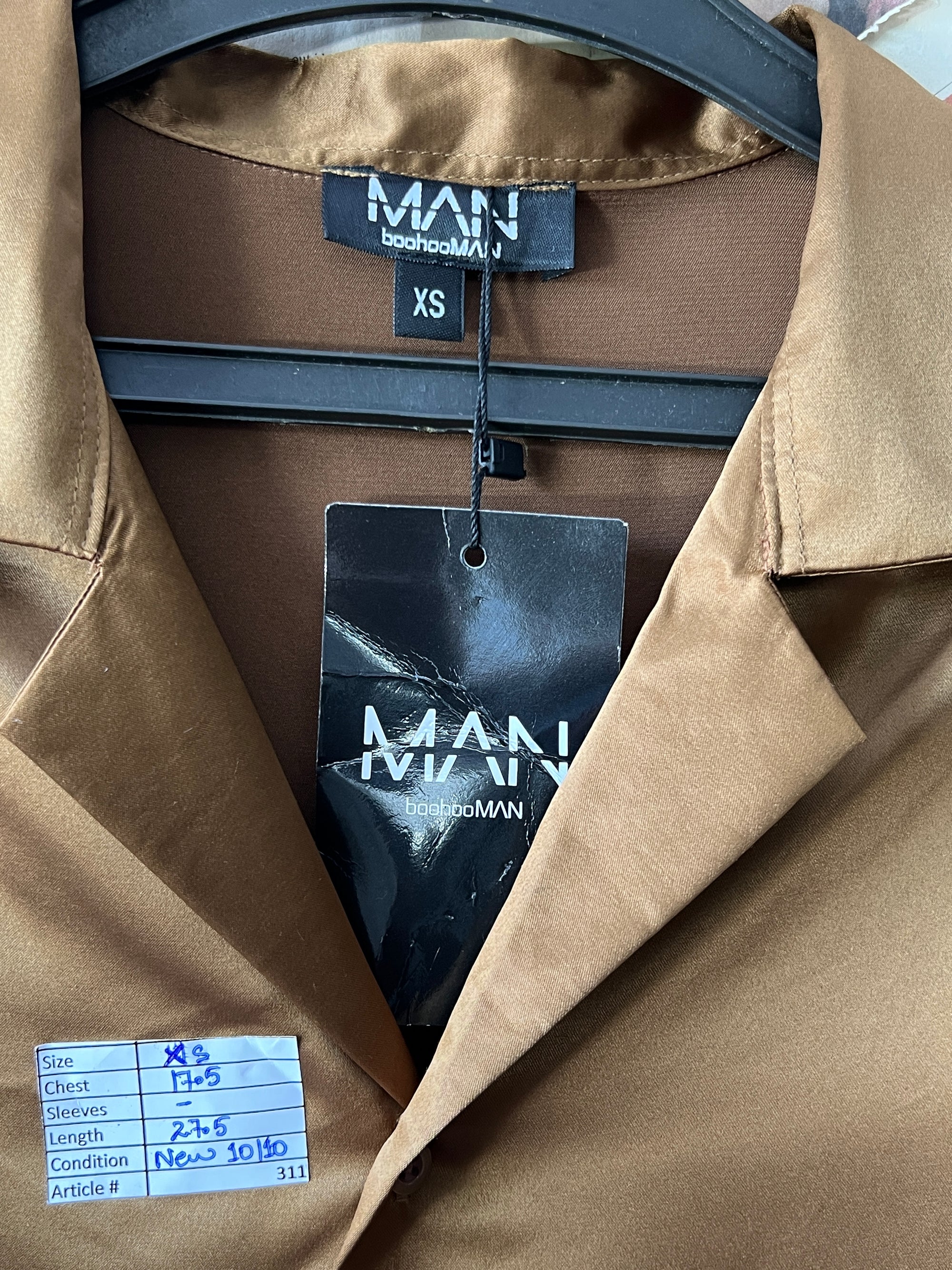 MAN® XS | Chest: 17.5" | Shiny Brown | Huawei | 311 - Genuine Maal