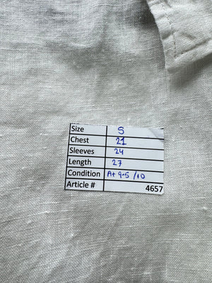 Zara® Small | Chest: 21" | White | Shirt | Cotton | 4657 - Genuine Maal