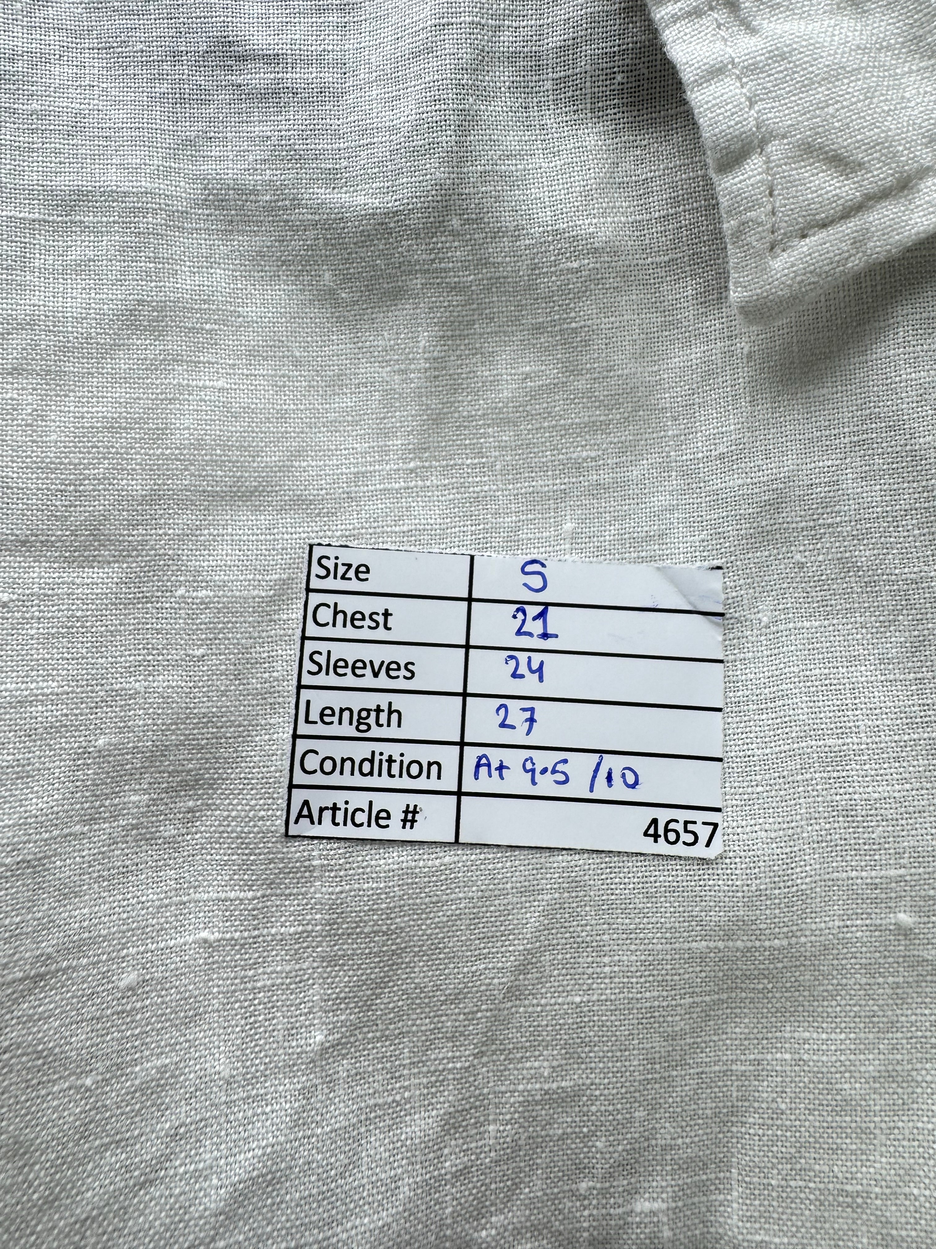 Zara® Small | Chest: 21" | White | Shirt | Cotton | 4657 - Genuine Maal