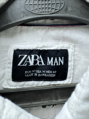 Zara® Small | Chest: 21" | White | Shirt | Cotton | 4657 - Genuine Maal