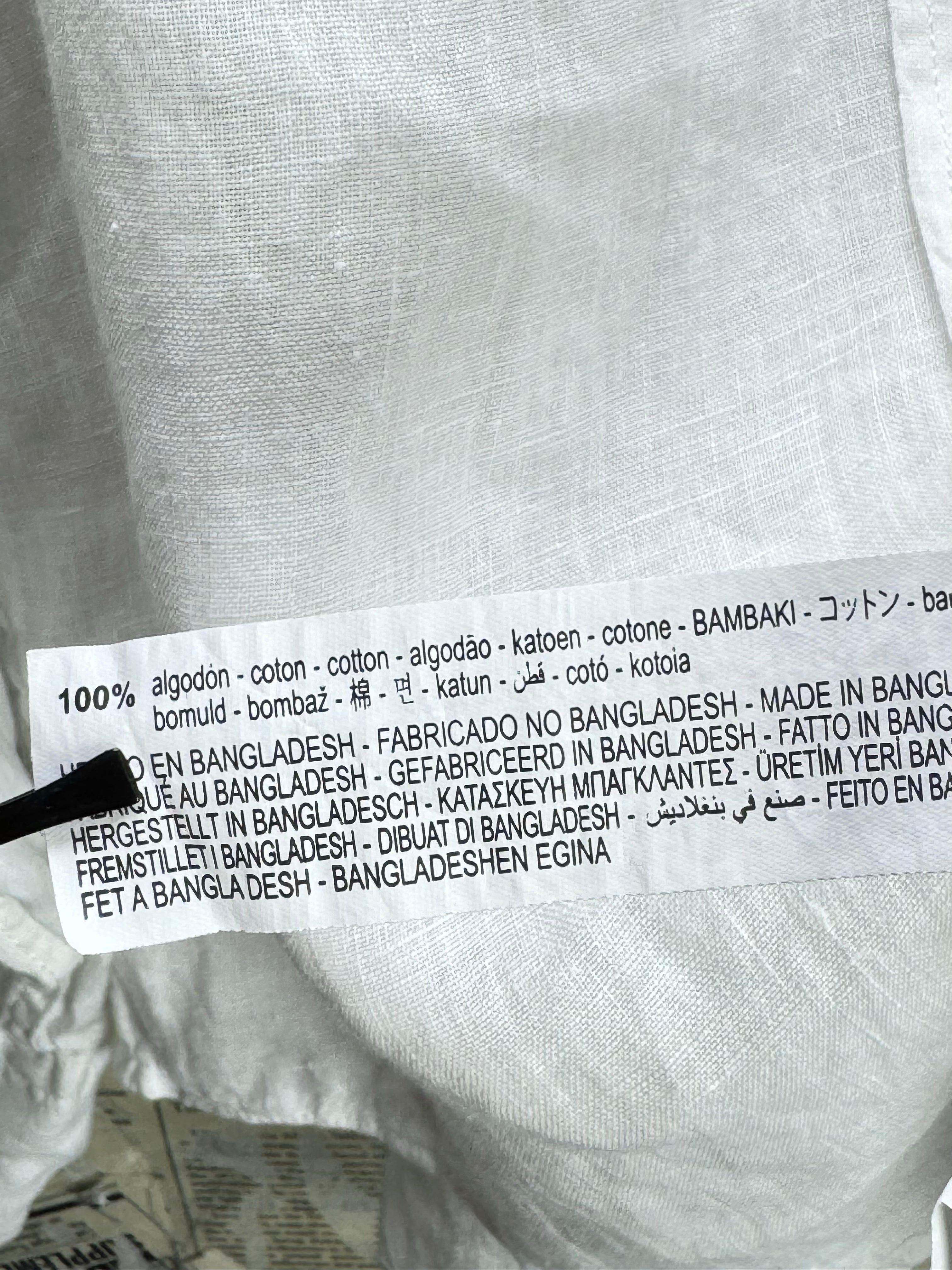 Zara® Small | Chest: 21" | White | Shirt | Cotton | 4657 - Genuine Maal