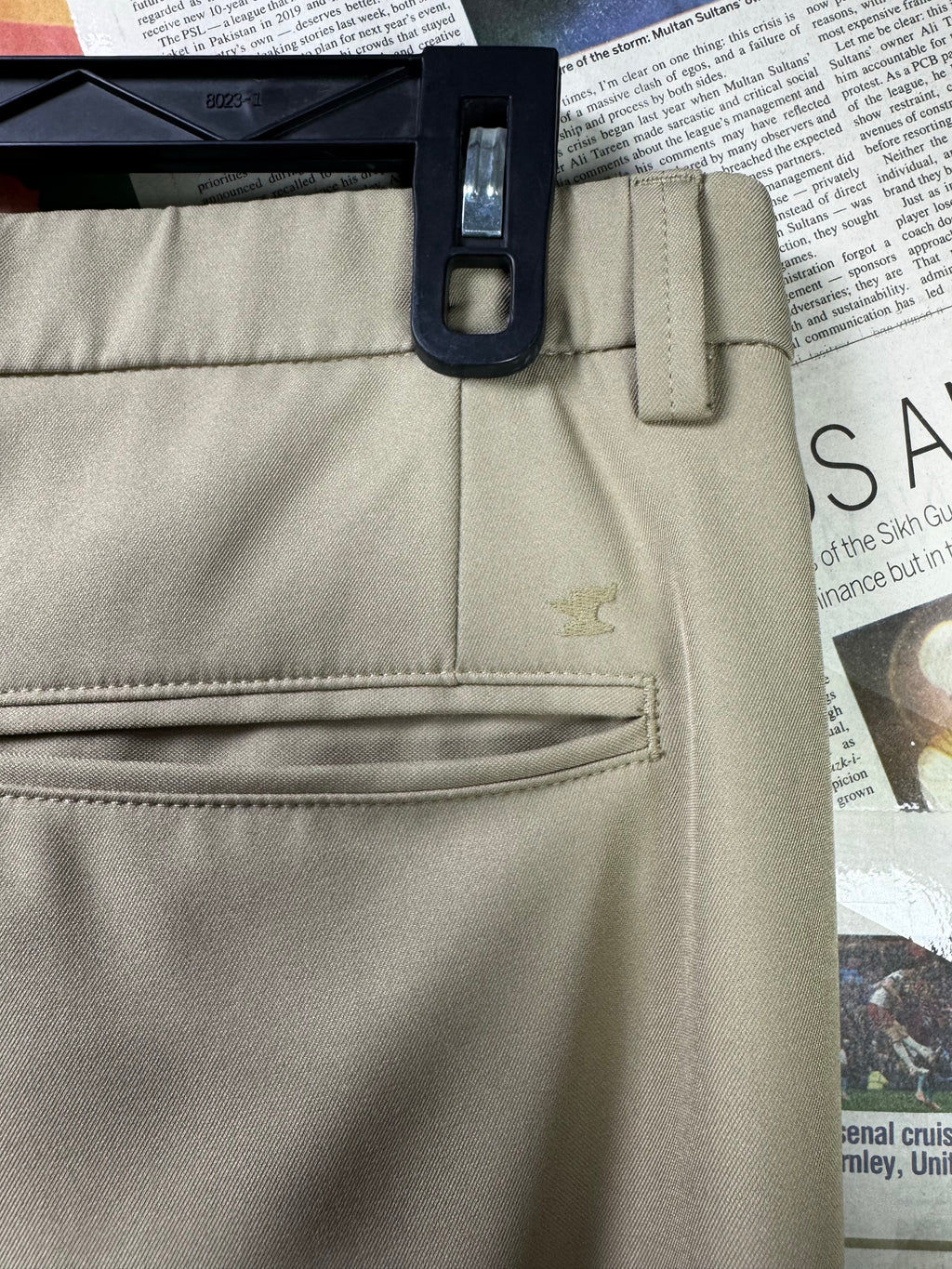 Haggar® Waist: 34" | Biege | Golf Pants | Poly | 1277 - Genuine Maal