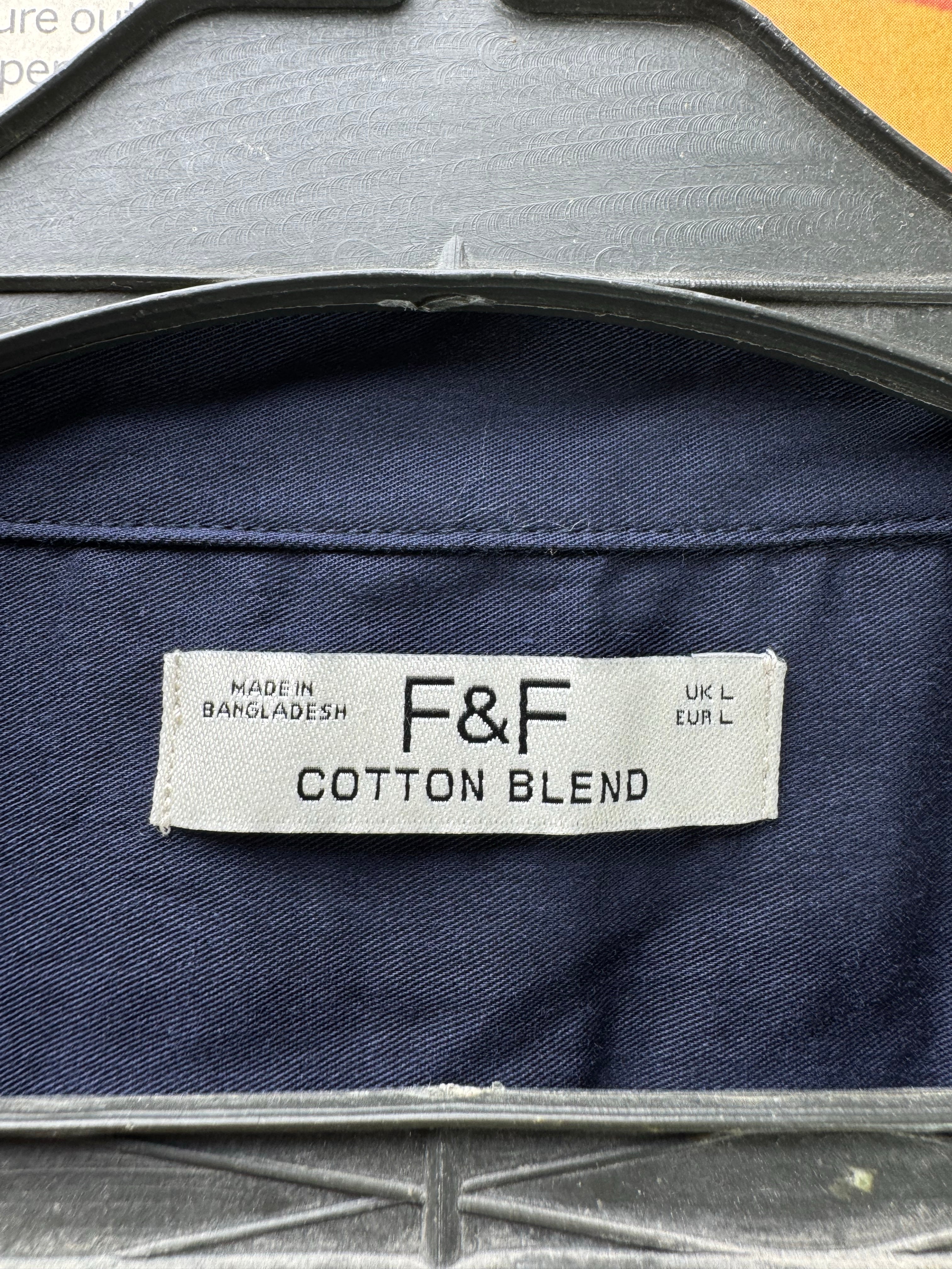 F&F® Large | Chest: 23" | Blue | Camp Shirt | Poly - Cotton | 4473 - Genuine Maal