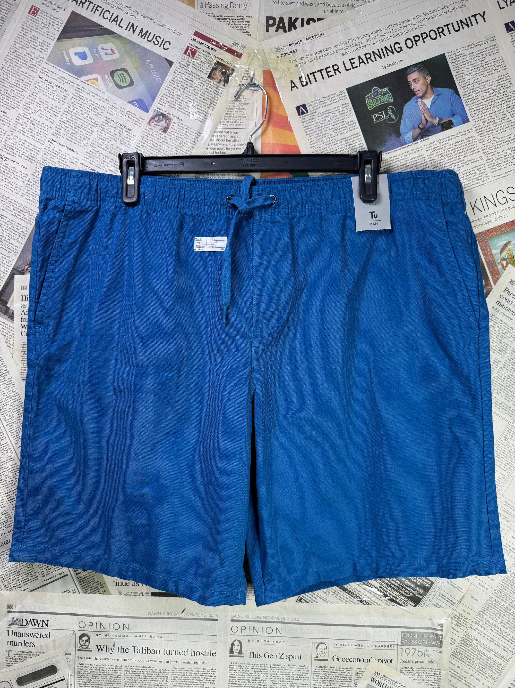 Tu® Waist: 44" | Royal Blue | Shorts | Cotton | 1274 - Genuine Maal