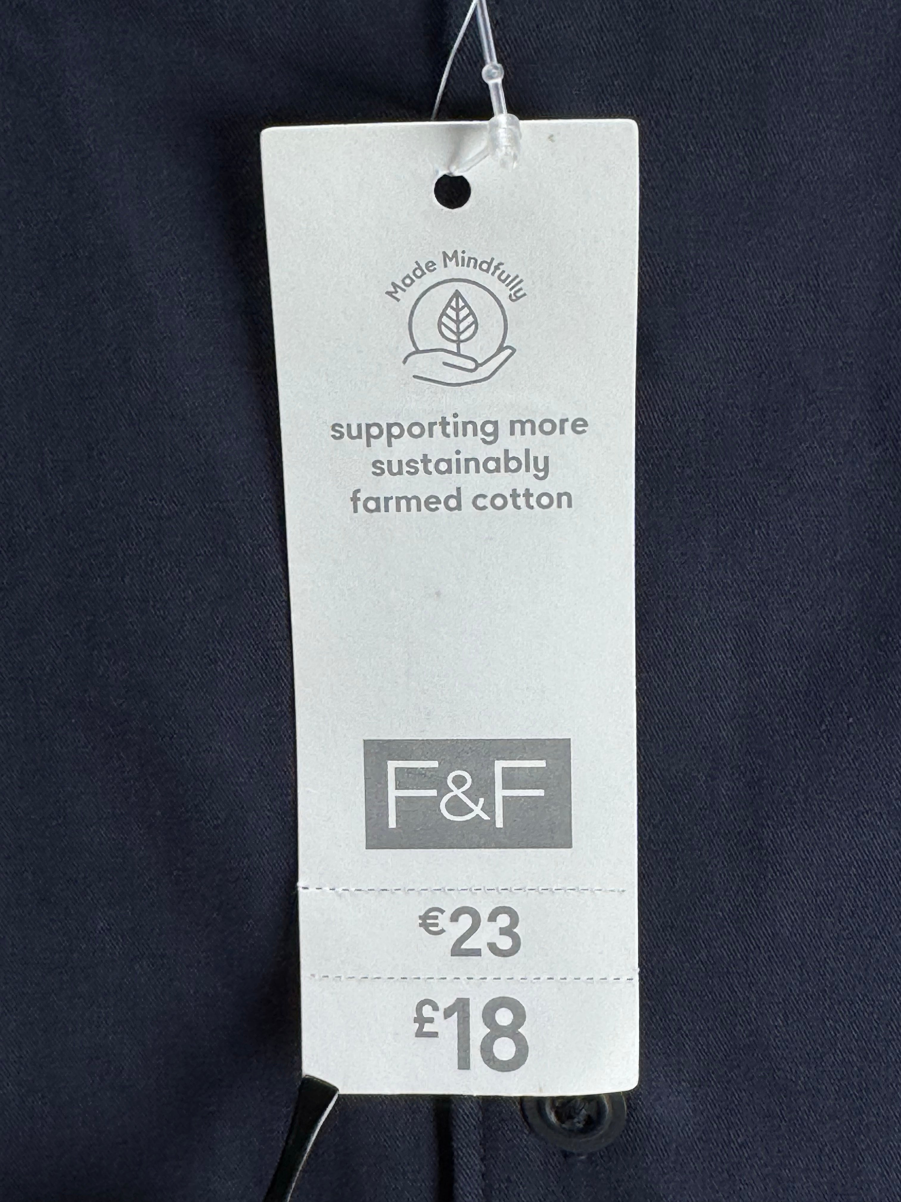 F&F® Large | Chest: 23" | Blue | Camp Shirt | Poly - Cotton | 4473 - Genuine Maal