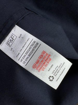 F&F® Large | Chest: 23" | Blue | Camp Shirt | Poly - Cotton | 4473 - Genuine Maal