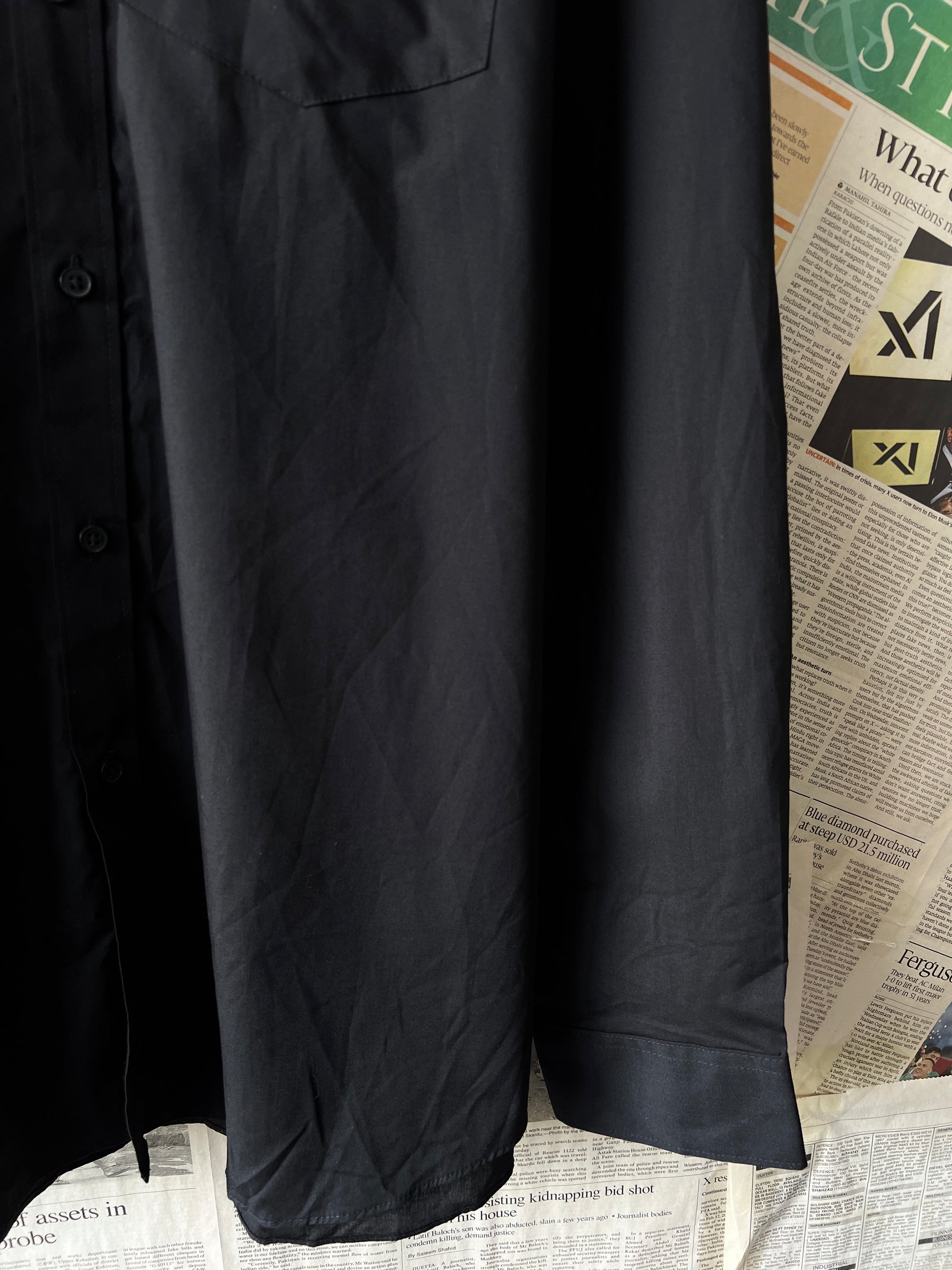 Taylor & Wright® L/XL | Chest: 24.5" | Black | Shirt | 611 - Genuine Maal