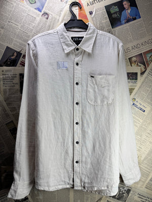 Zara® Small | Chest: 21" | White | Shirt | Cotton | 4484 - Genuine Maal