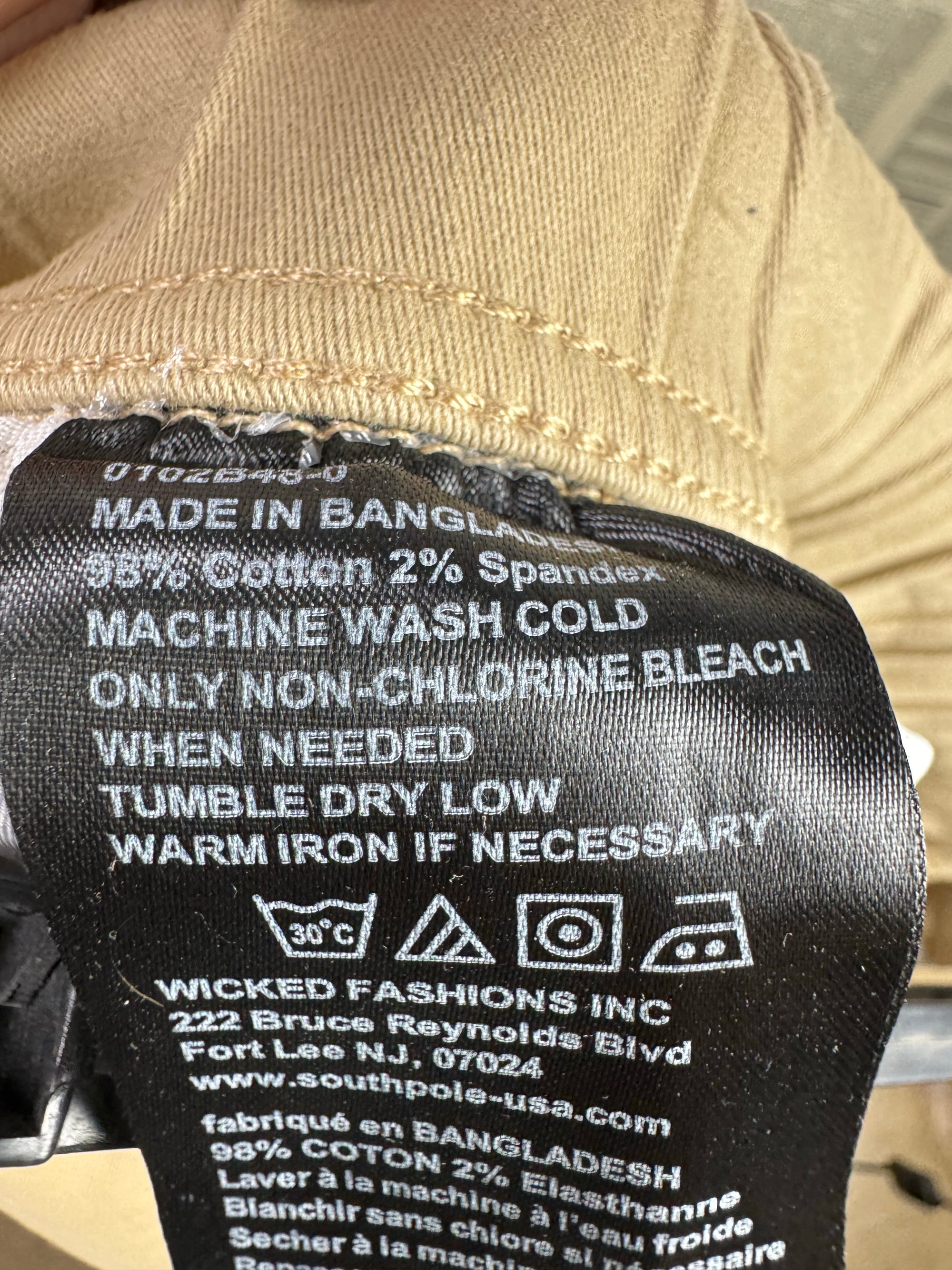 WT02® Waist: 32" | Light Brown | Jogging Trousers | Cotton - Spandex | 1294 - Genuine Maal