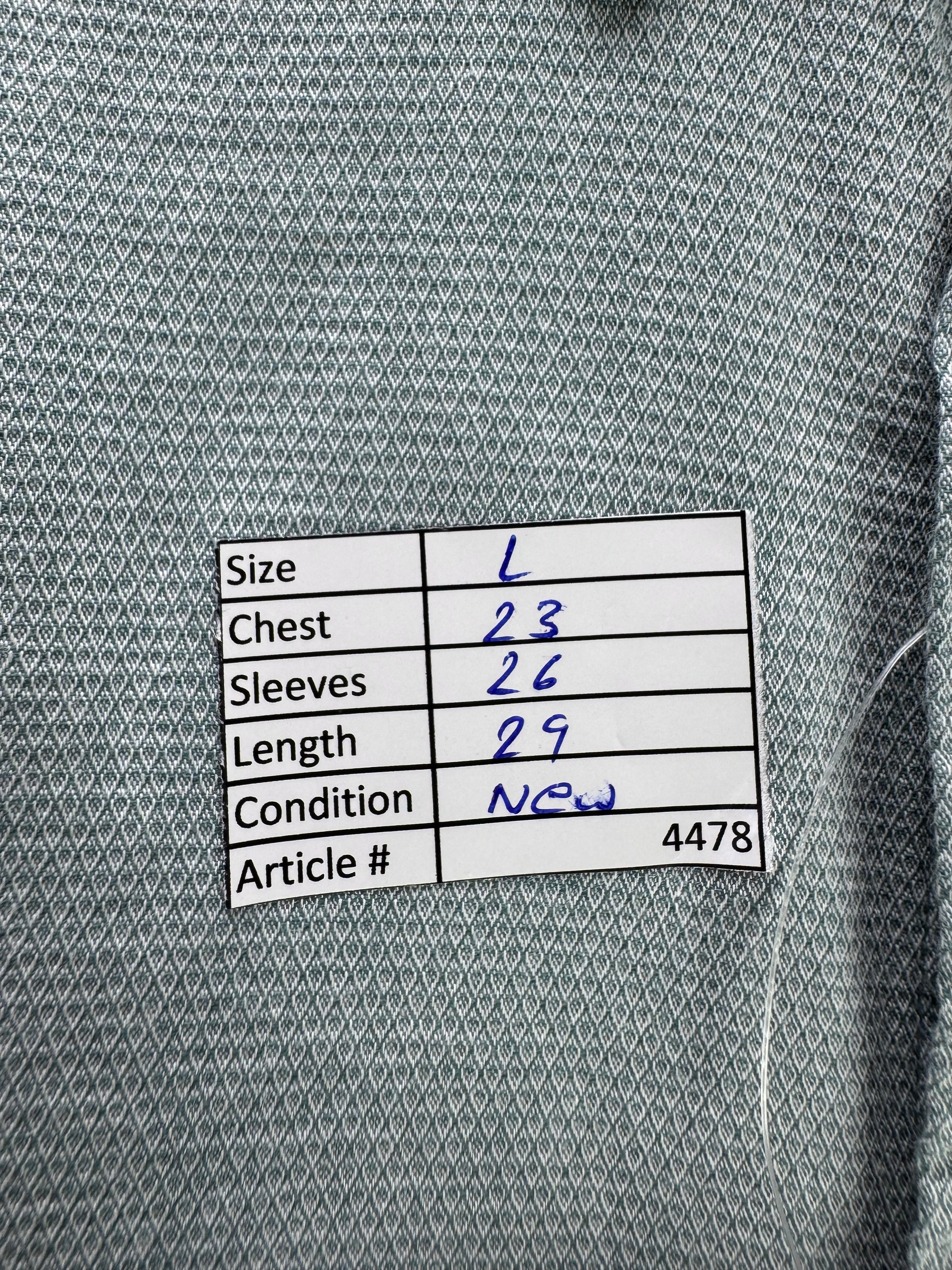 Tex® Large | Chest: 23" | Grey | Shirt | Cotton | 4478 - Genuine Maal
