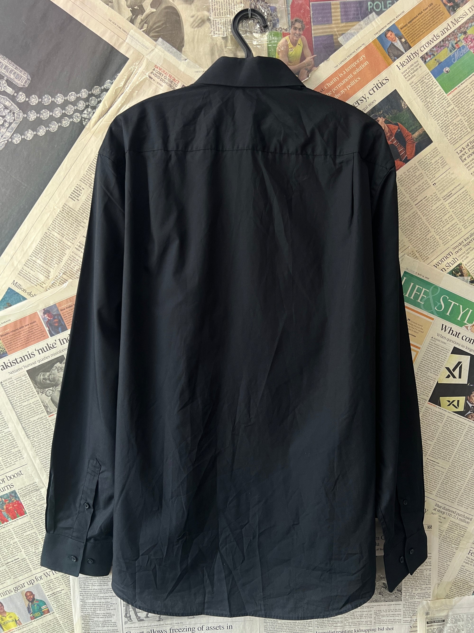 Tailor & Cutter® Large | Chest: 23.5" | Black | Shirt | 606 - Genuine Maal