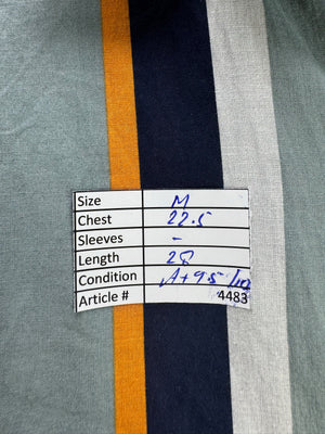 Jack & Jones® Medium | Chest: 22.5" | Stripes | Camp Shirts | Cotton | 4483 - Genuine Maal