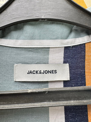 Jack & Jones® Medium | Chest: 22.5" | Stripes | Camp Shirts | Cotton | 4483 - Genuine Maal
