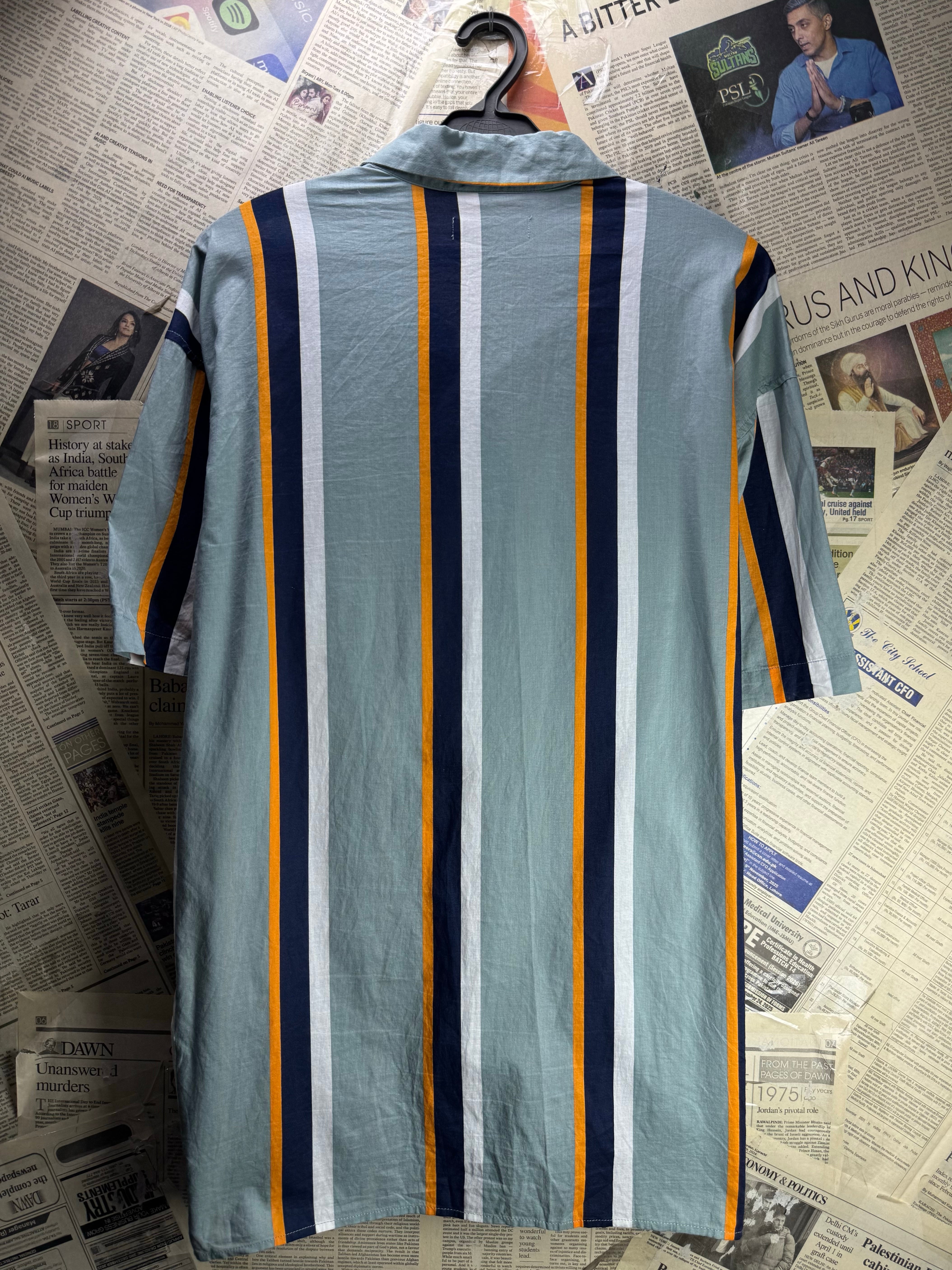 Jack & Jones® Medium | Chest: 22.5" | Stripes | Camp Shirts | Cotton | 4483 - Genuine Maal