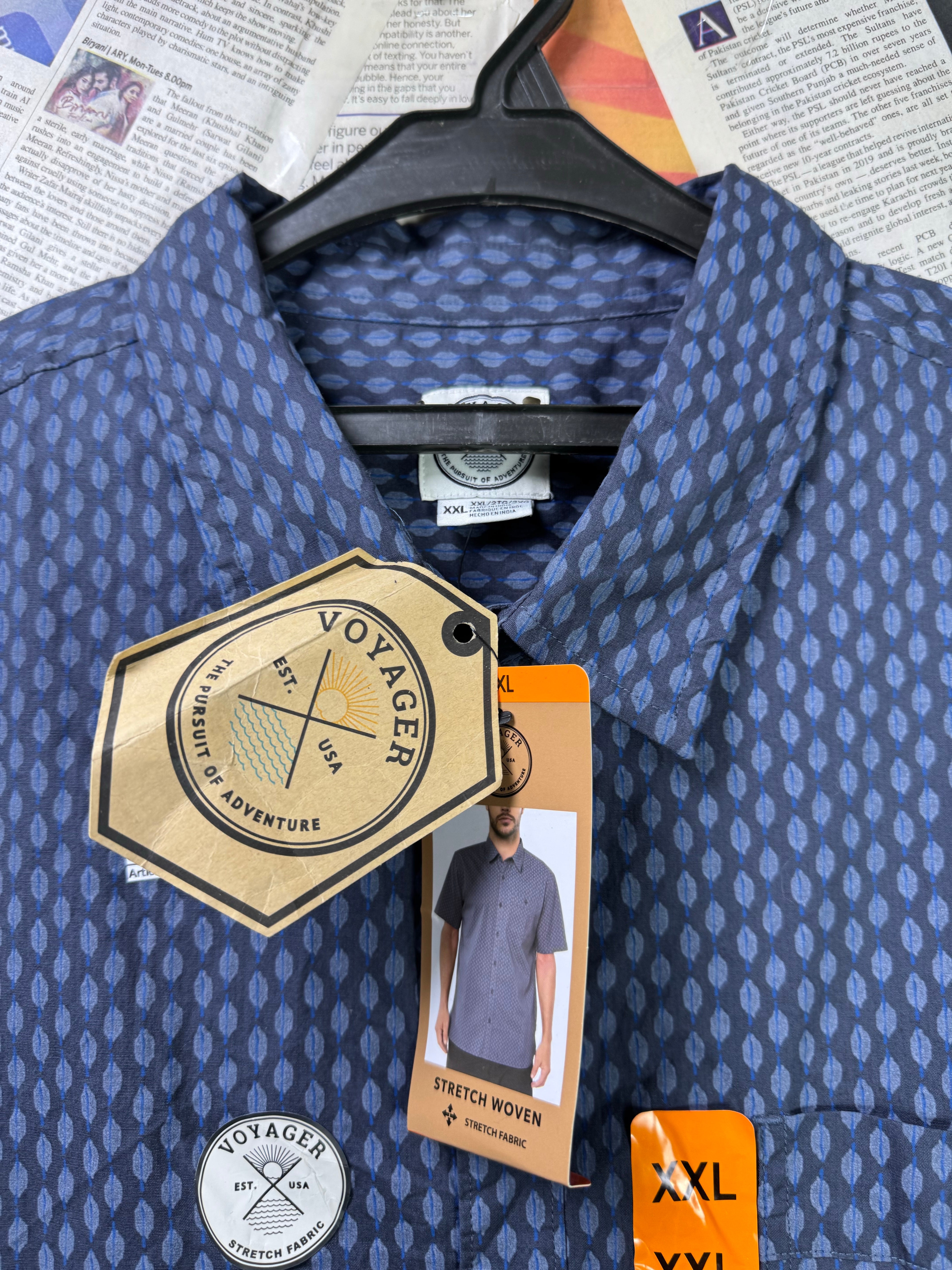 Voyager® XL | Chest: 26" | Blue | Shirt | Cotton - Elastane | 3313 - Genuine Maal