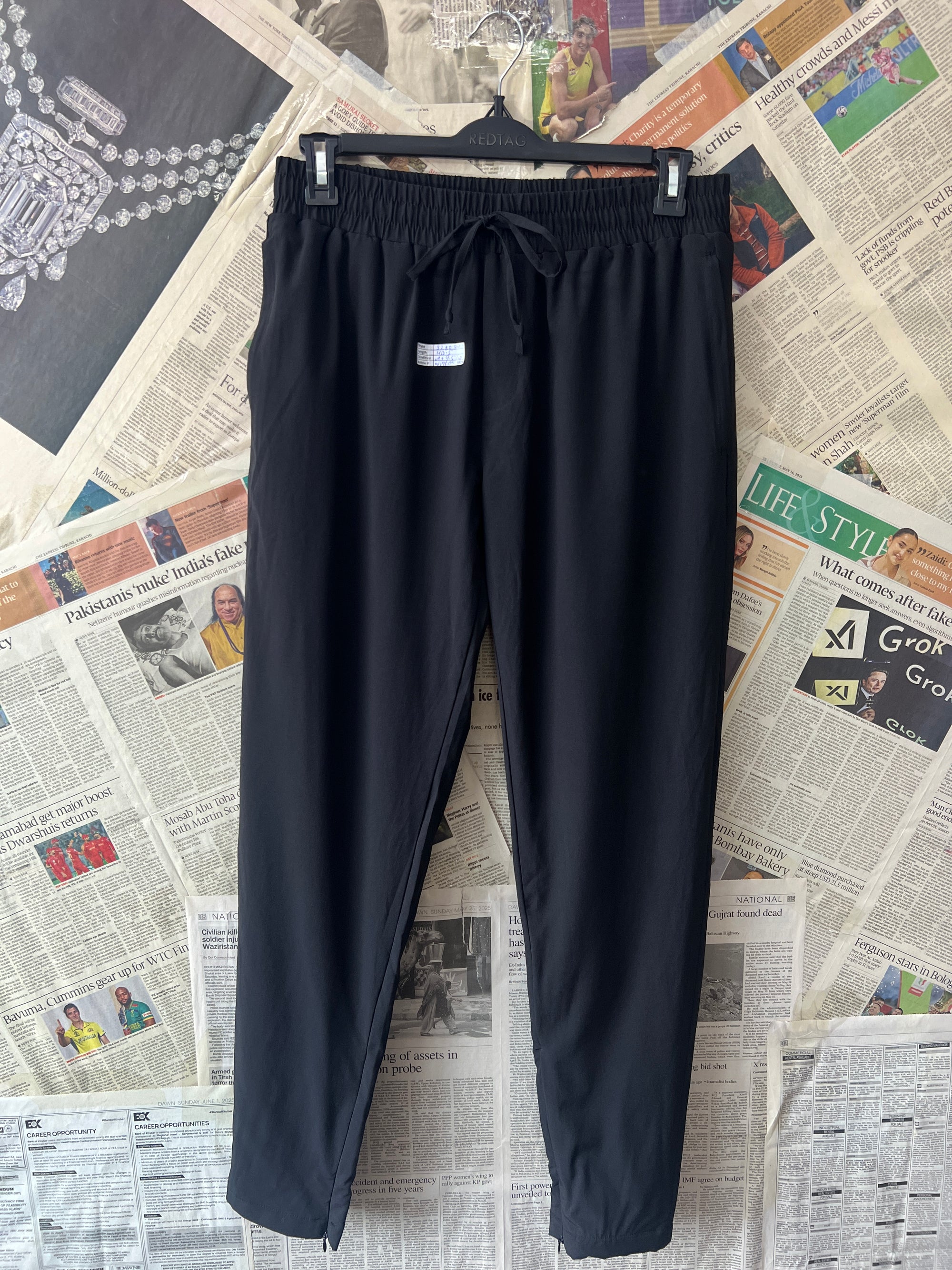 CAPO® Waist: 32" to 34" | Black | Trouser | Warm | 1024 - Genuine Maal