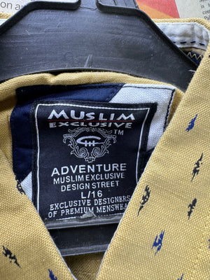Muslim Exclusive® Medium | Chest: 21.5" | Yellow | Shirts | 4454 - Genuine Maal