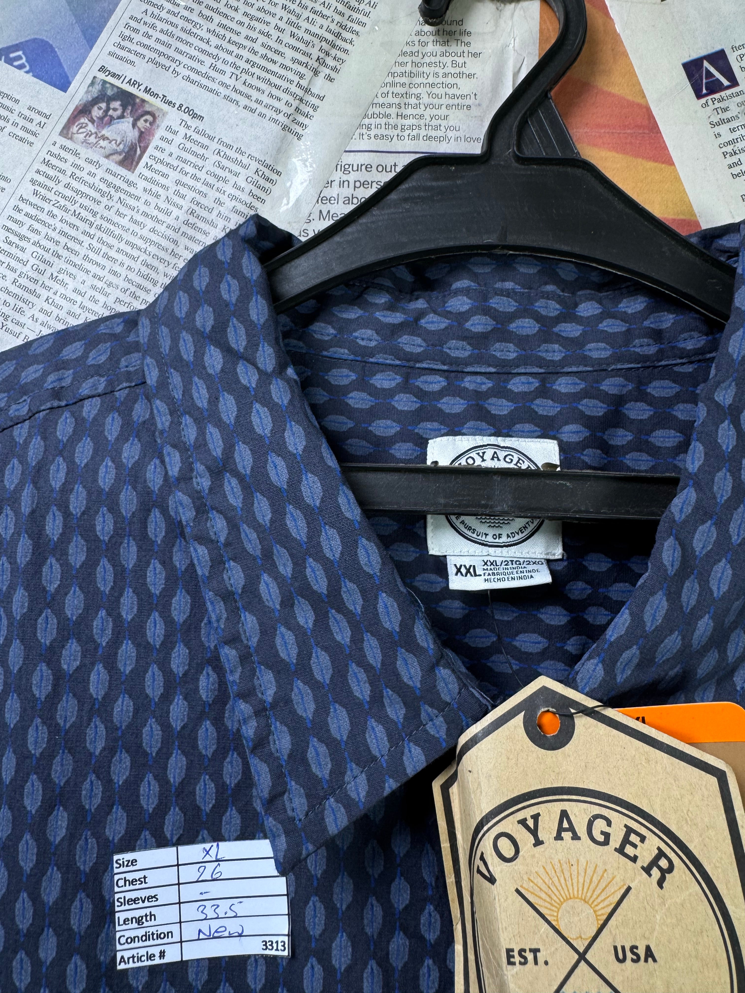 Voyager® XL | Chest: 26" | Blue | Shirt | Cotton - Elastane | 3313 - Genuine Maal