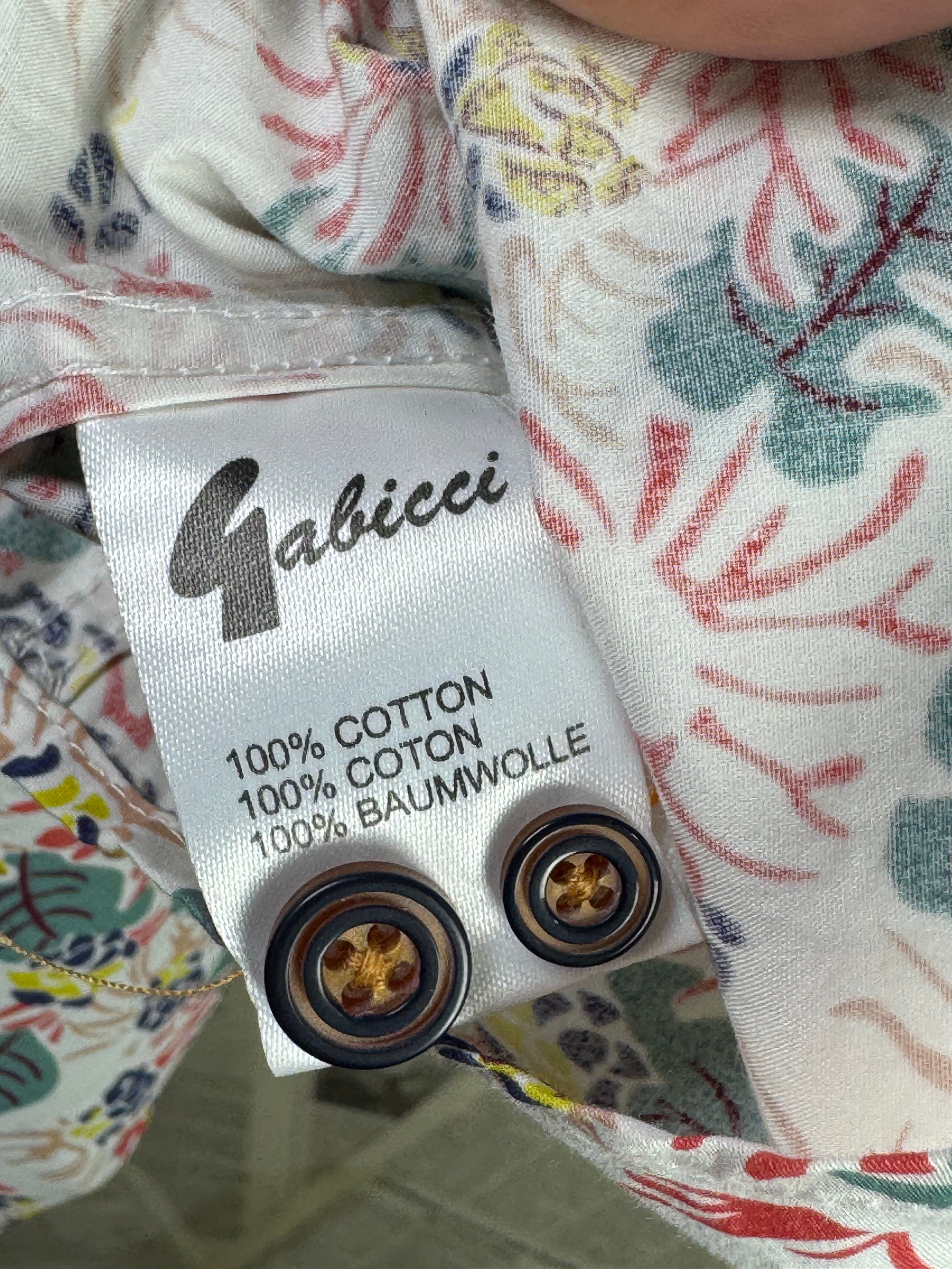 Gabicci® XL | Chest: 25" | Floral | Beach Shirt | Cotton | 3310 - Genuine Maal