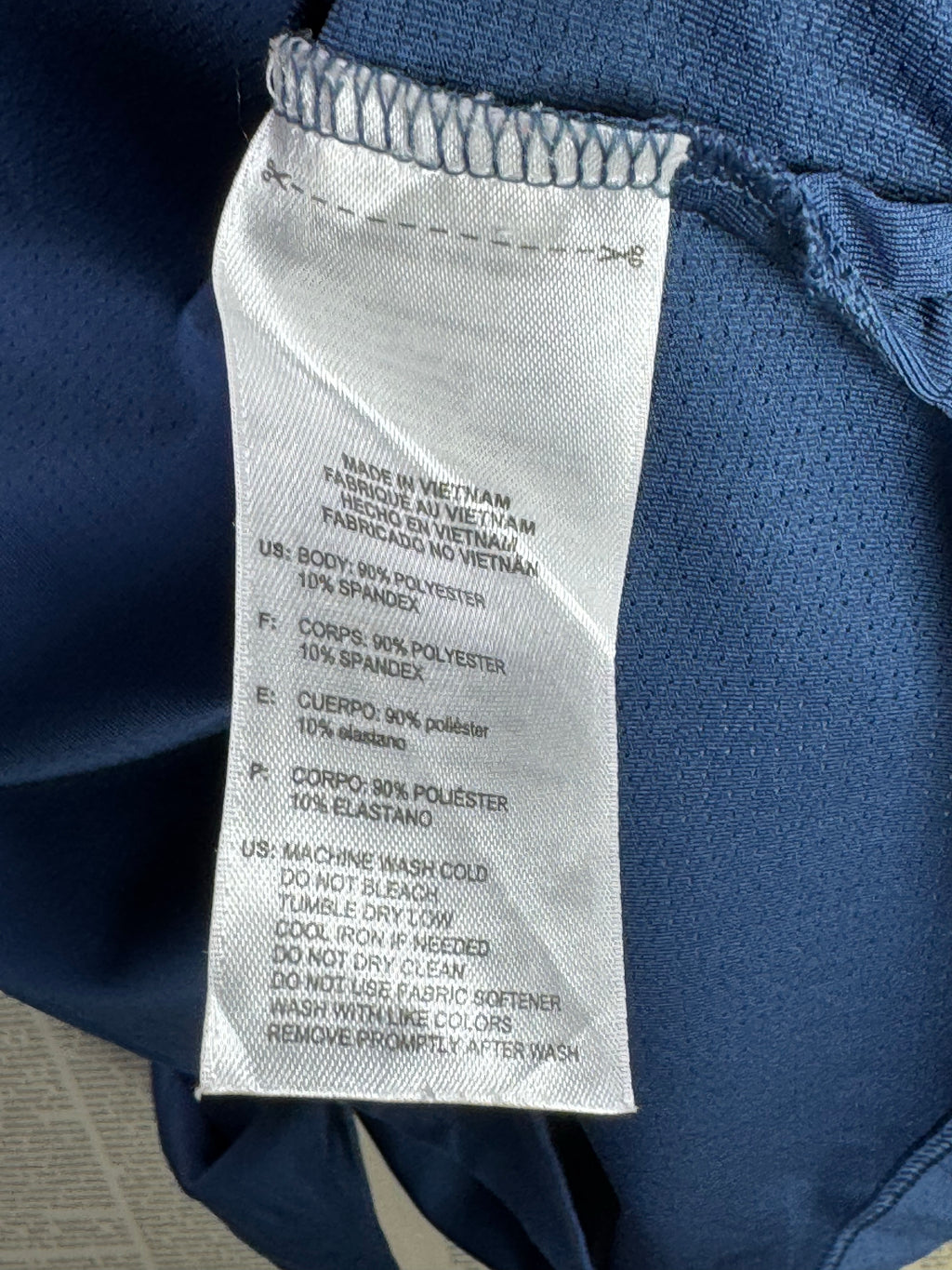 Adid*s® Small | Chest: 20.5" | Space Blue | Gym Polo | Poly - Spandex | 3326 - Genuine Maal