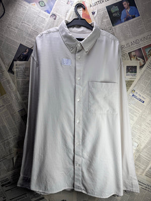 H&M® XXL | Chest: 27" | White | Shirt | Cotton - Viscose | 4480 - Genuine Maal