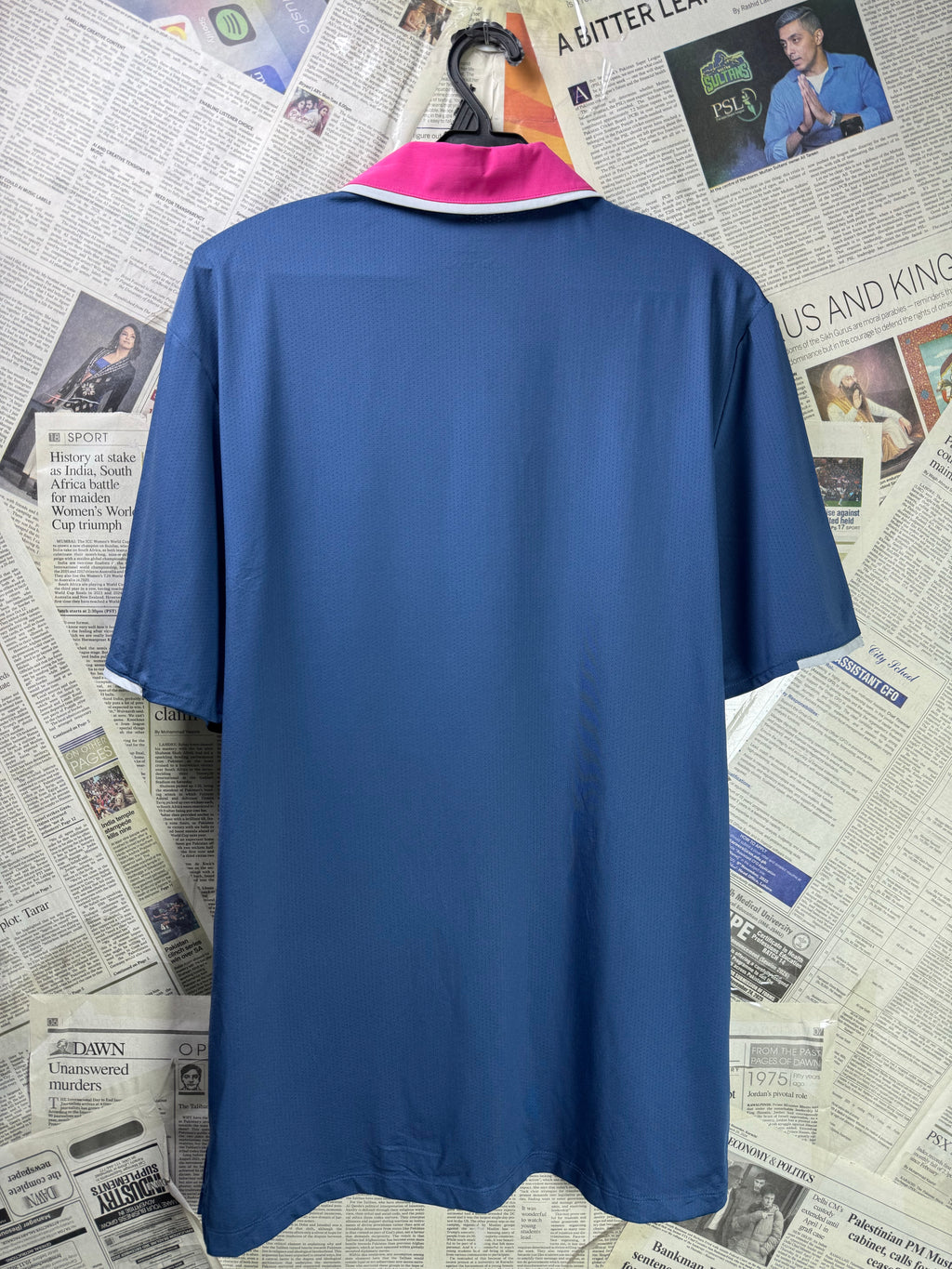 Adid*s® Small | Chest: 20.5" | Space Blue | Gym Polo | Poly - Spandex | 3326 - Genuine Maal