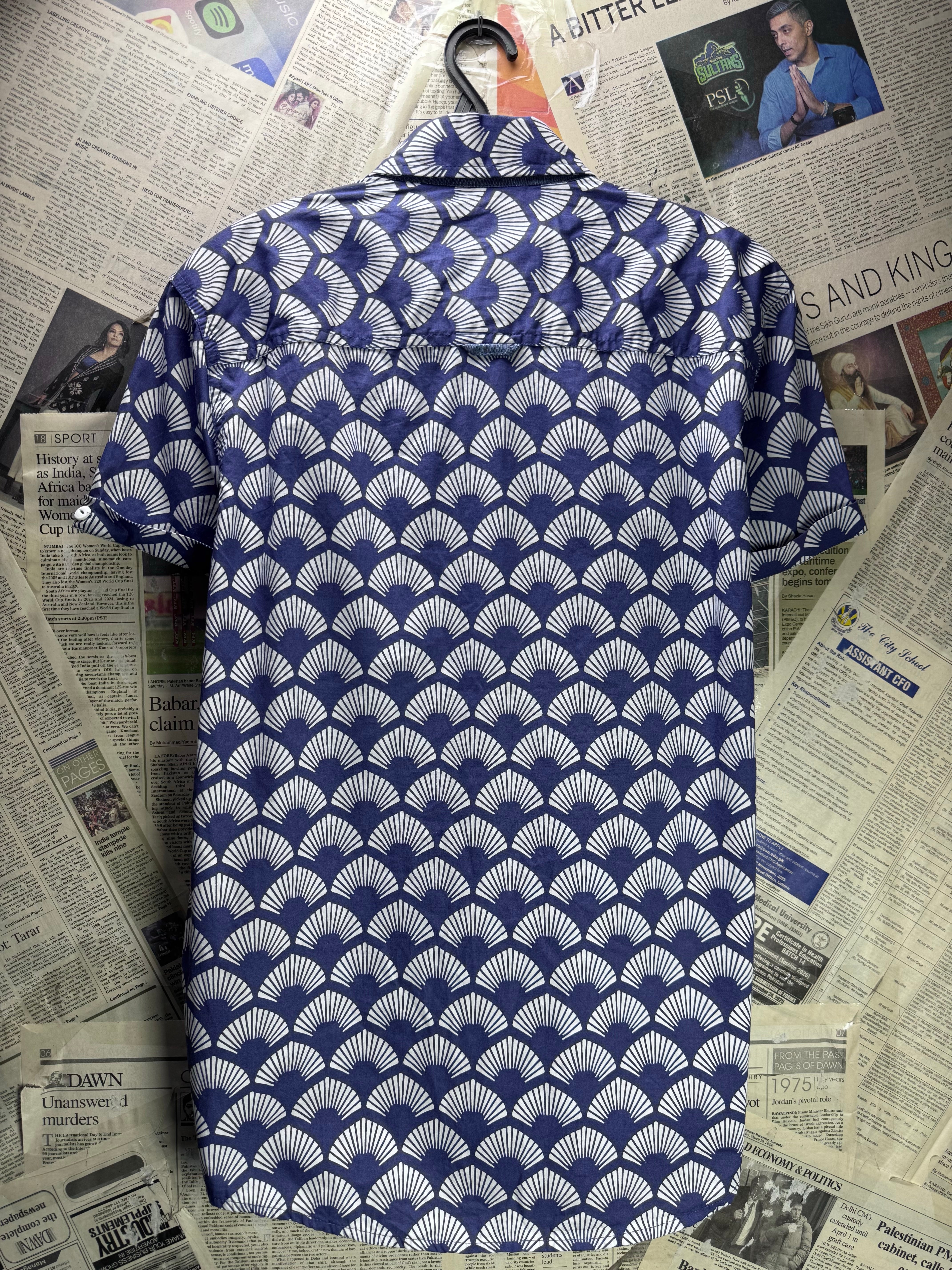 Smith & Jones® Small | Chest: 21" | Blue | Shirt | Cotton | 4845 - Genuine Maal